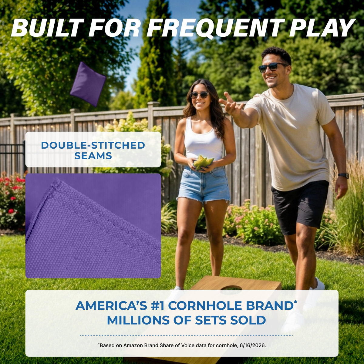 Premium Cornhole Bean Bags, 4 pack Cornhole GoSports Cornhole 