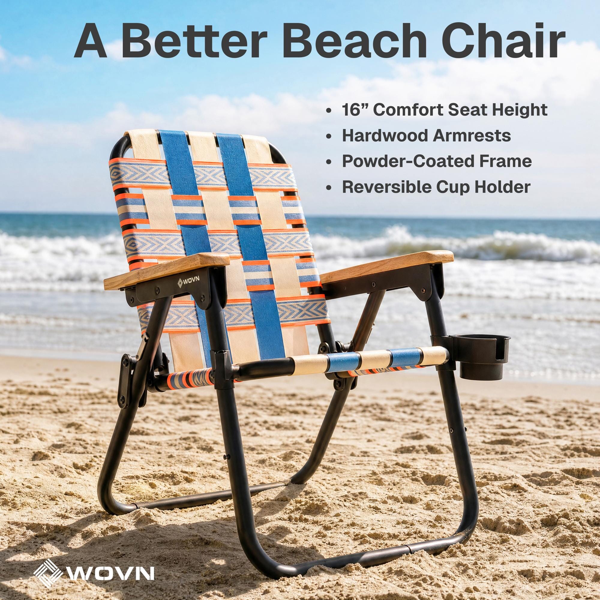 GoSports WOVN Beach Backpack Chair - 9 Styles Available - Premium Folding Camping Chair GoSports 