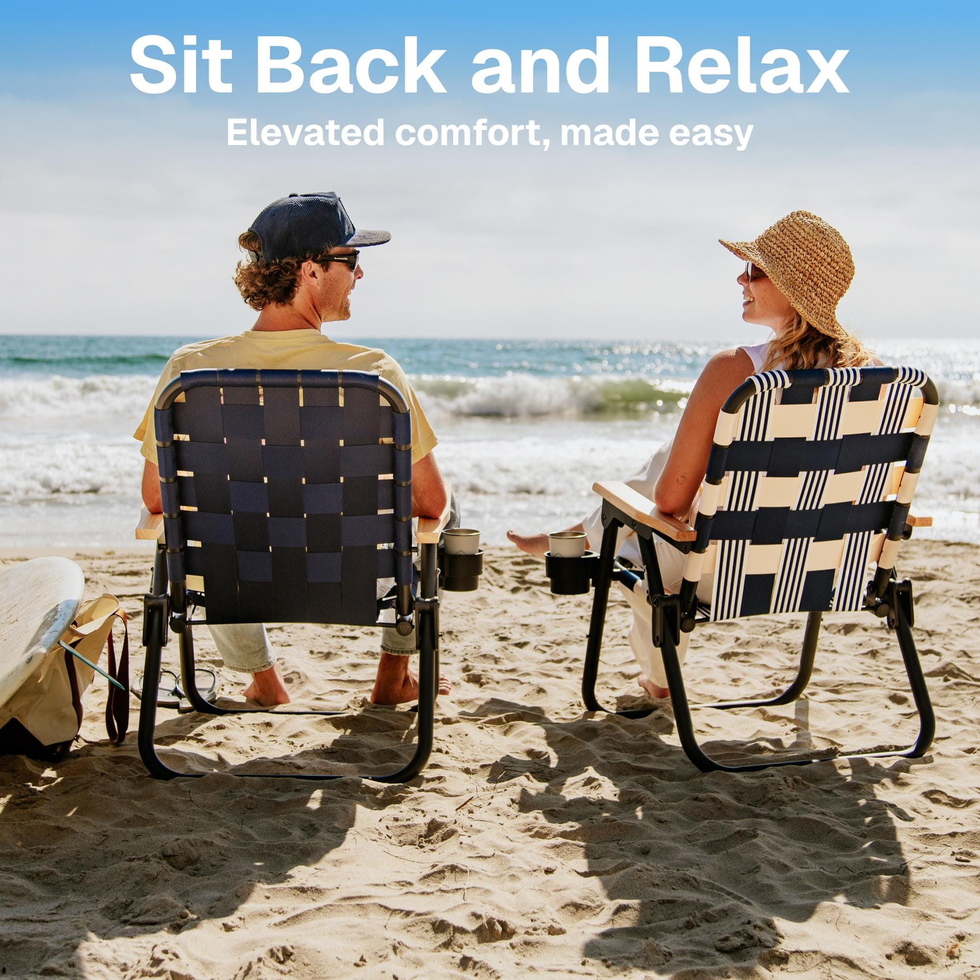 GoSports WOVN Beach Backpack Chair - 9 Styles Available - Premium Folding Camping Chair GoSports 