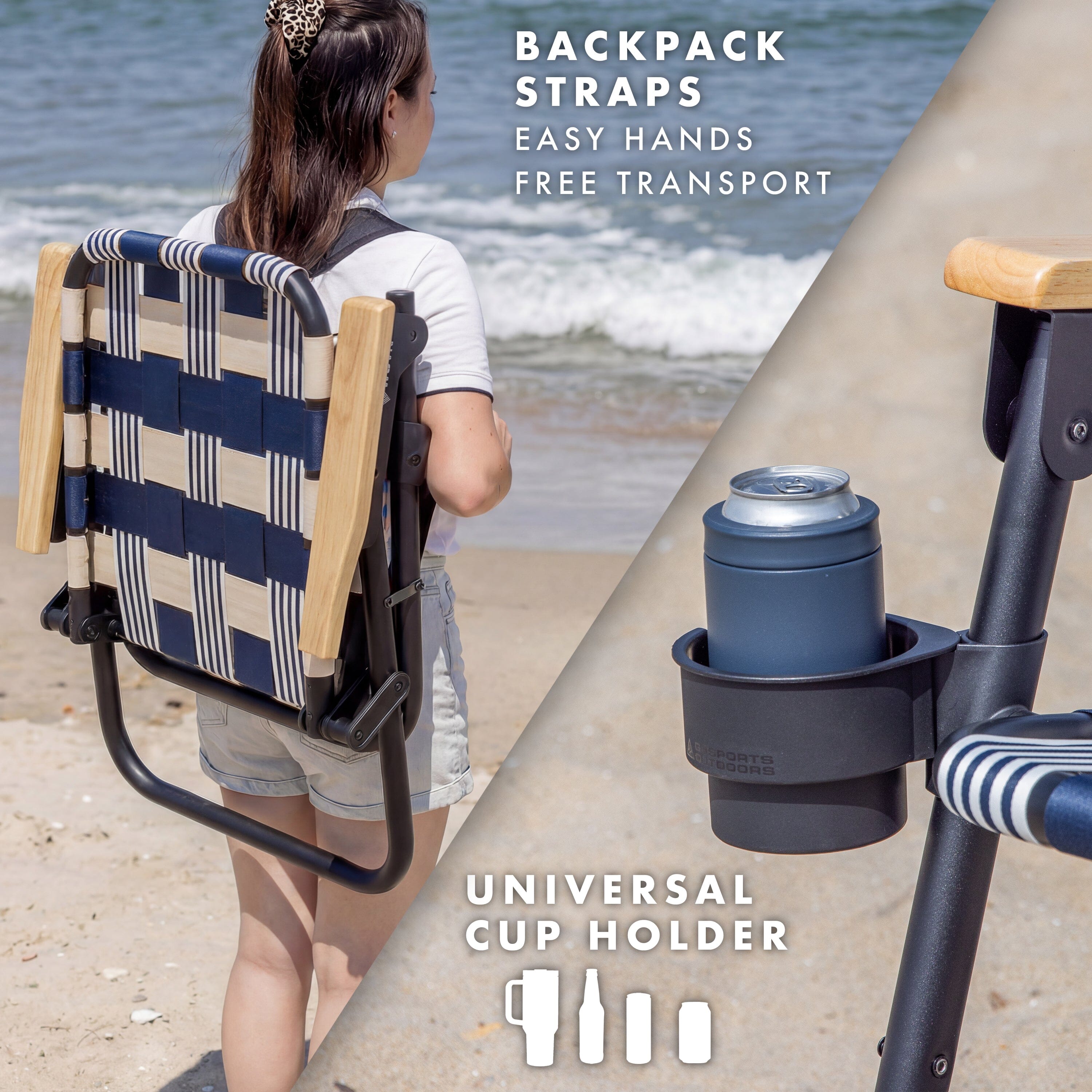 GoSports WOVN Beach Backpack Chair - 9 Styles Available - Premium Folding Camping Chair GoSports 