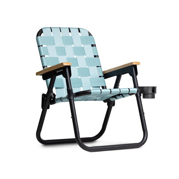High Seat Beach Chair in Stone Blue