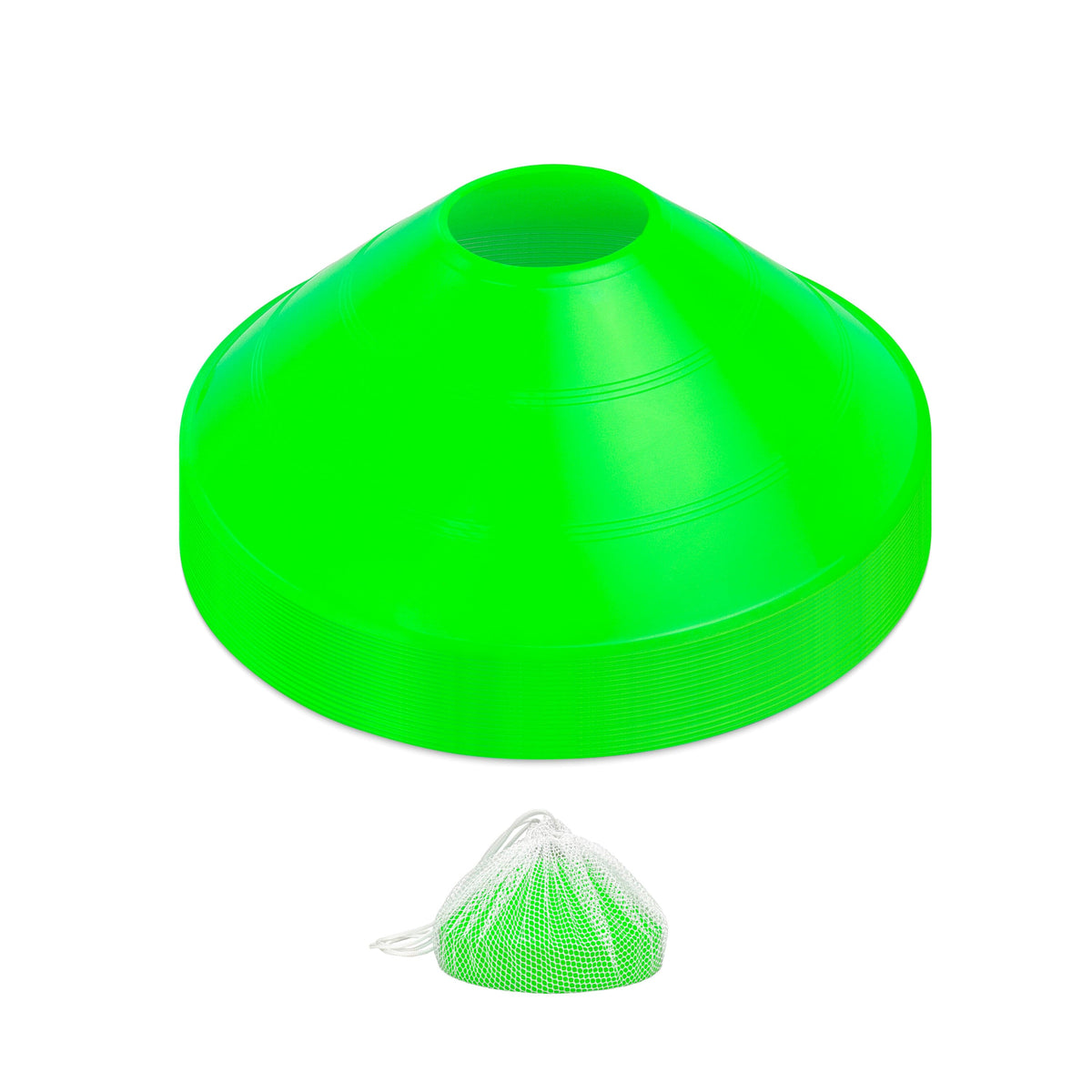 Sports Training Cones with Tote, 20-pk Cones GoSports Training Green 