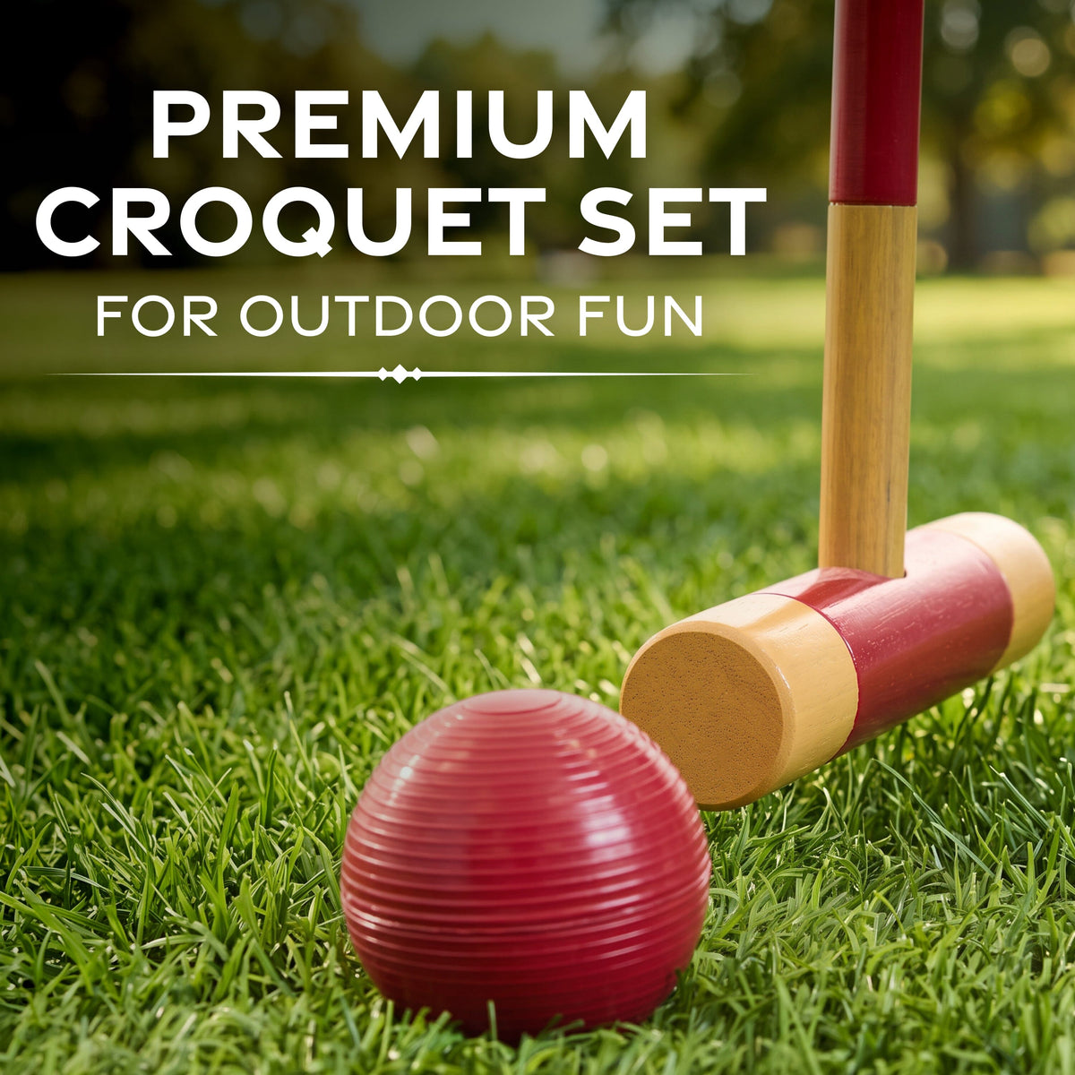 Premium Croquet Lawn Game Set Croquet GoSports Outdoor Games 