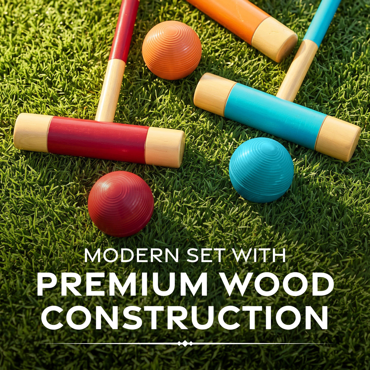 Premium Croquet Lawn Game Set Croquet GoSports Outdoor Games 