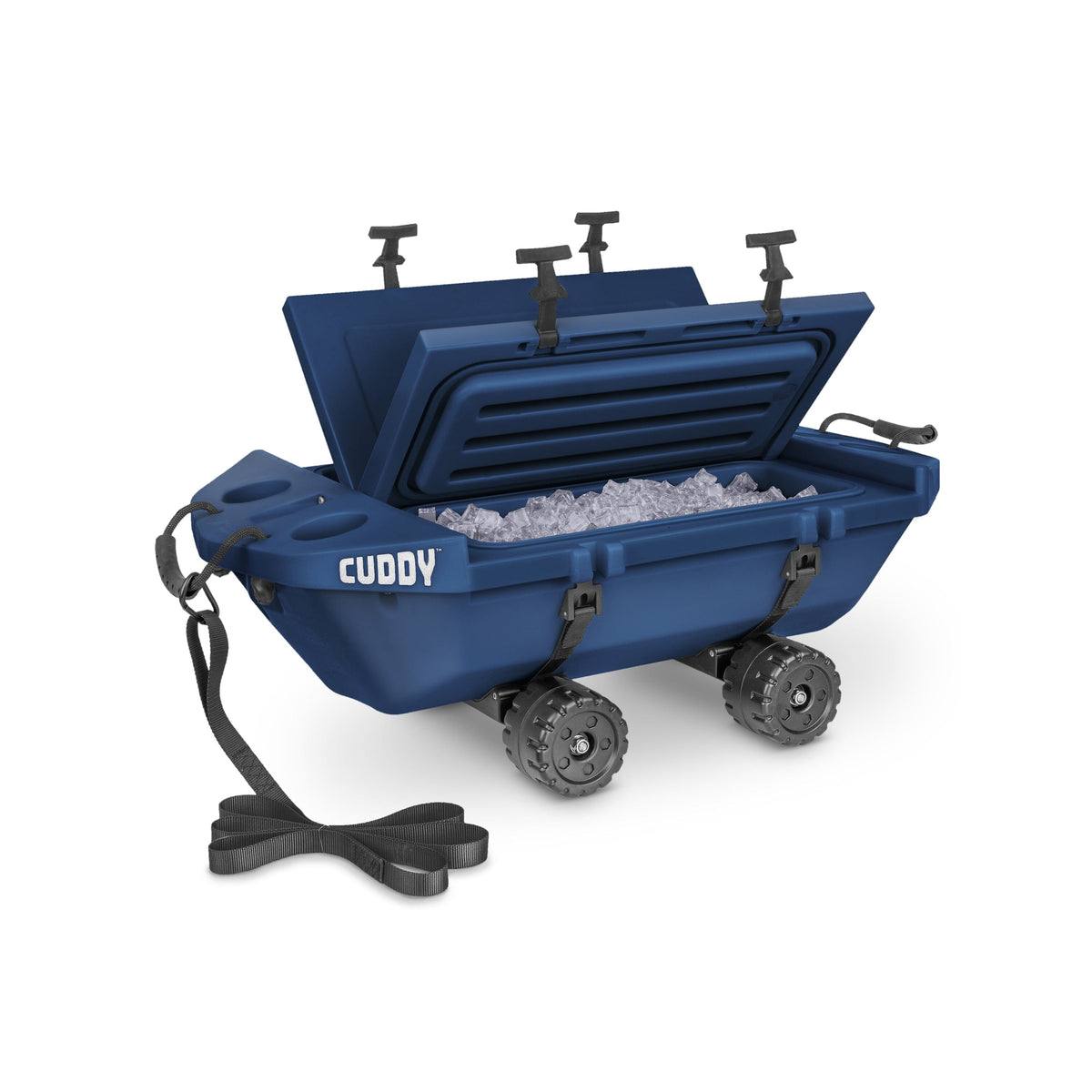 40 qt Premium Floating Cooler with Crawler Kit Cuddy Navy 