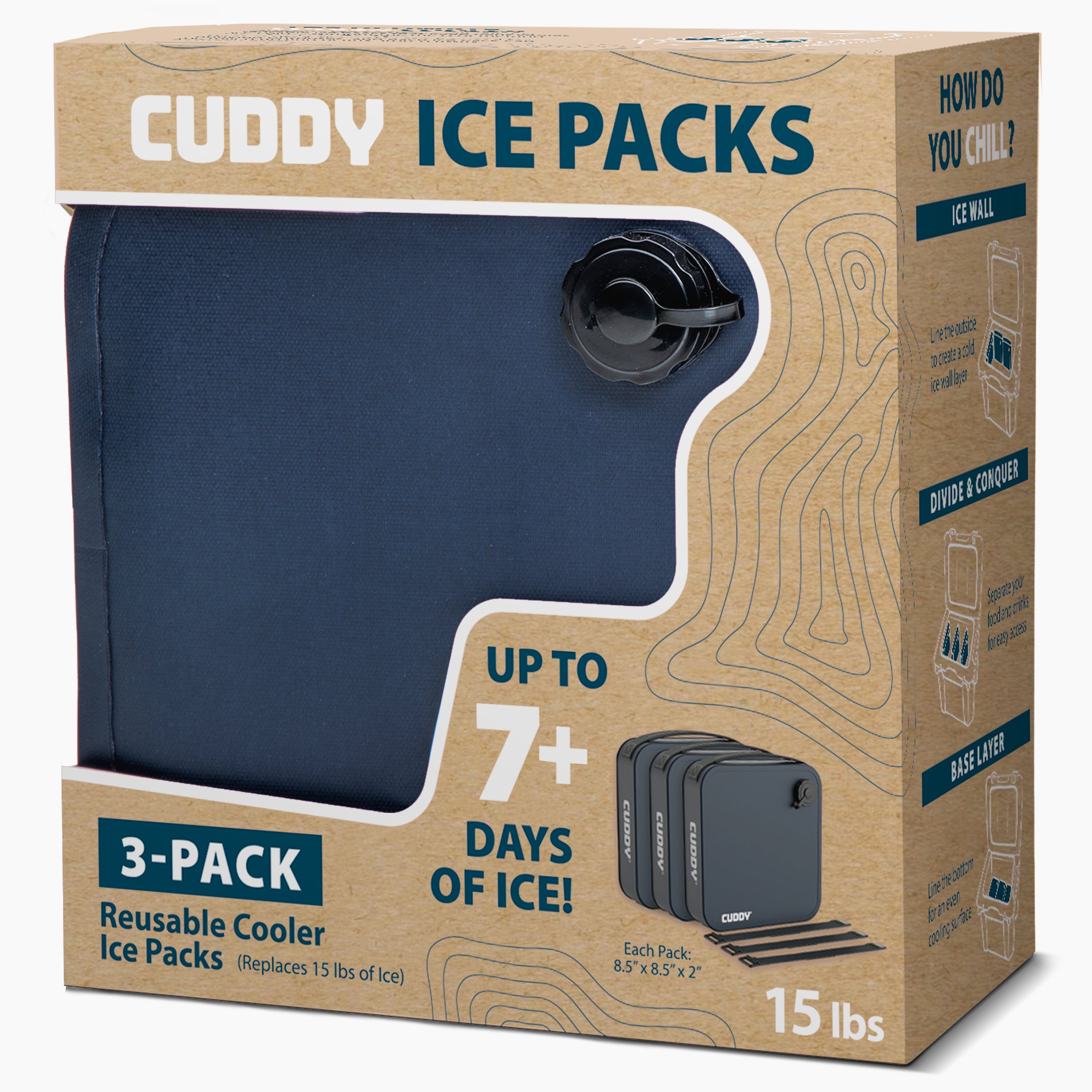 ゴン太　diggin ice ５枚セット CUDDY Reusable Ice Packs for Coolers - 3 Pack - Premium Long