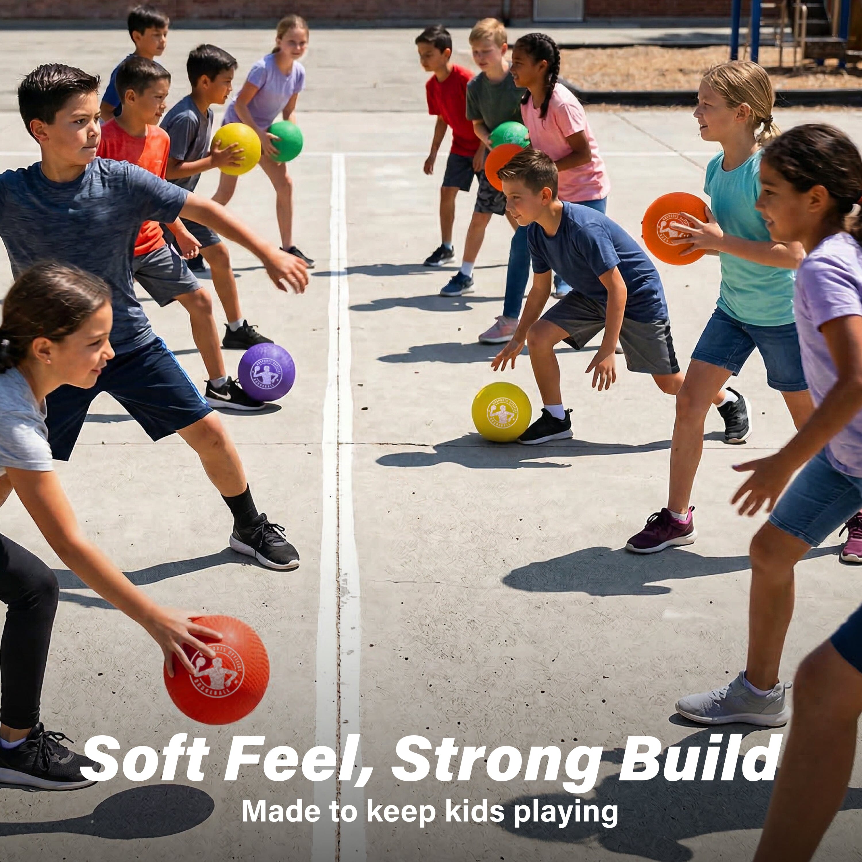 GoSports 7" Inflatable No-Sting Dodgeball - 6-Pack Playground Ball GoSports 