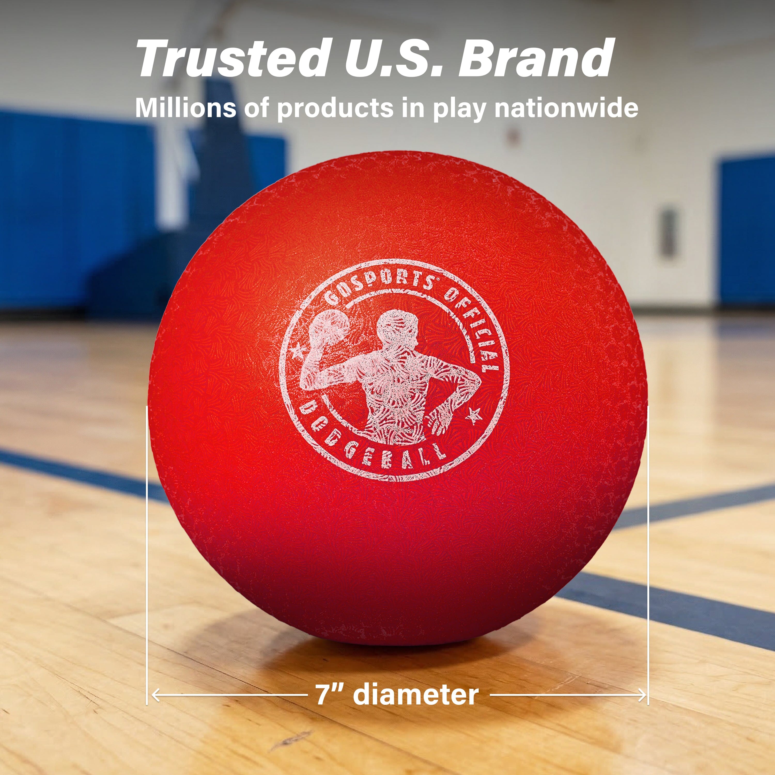 GoSports Air Touch No-Sting Dodgeball Balls - 6 Pack - Red GoSports 