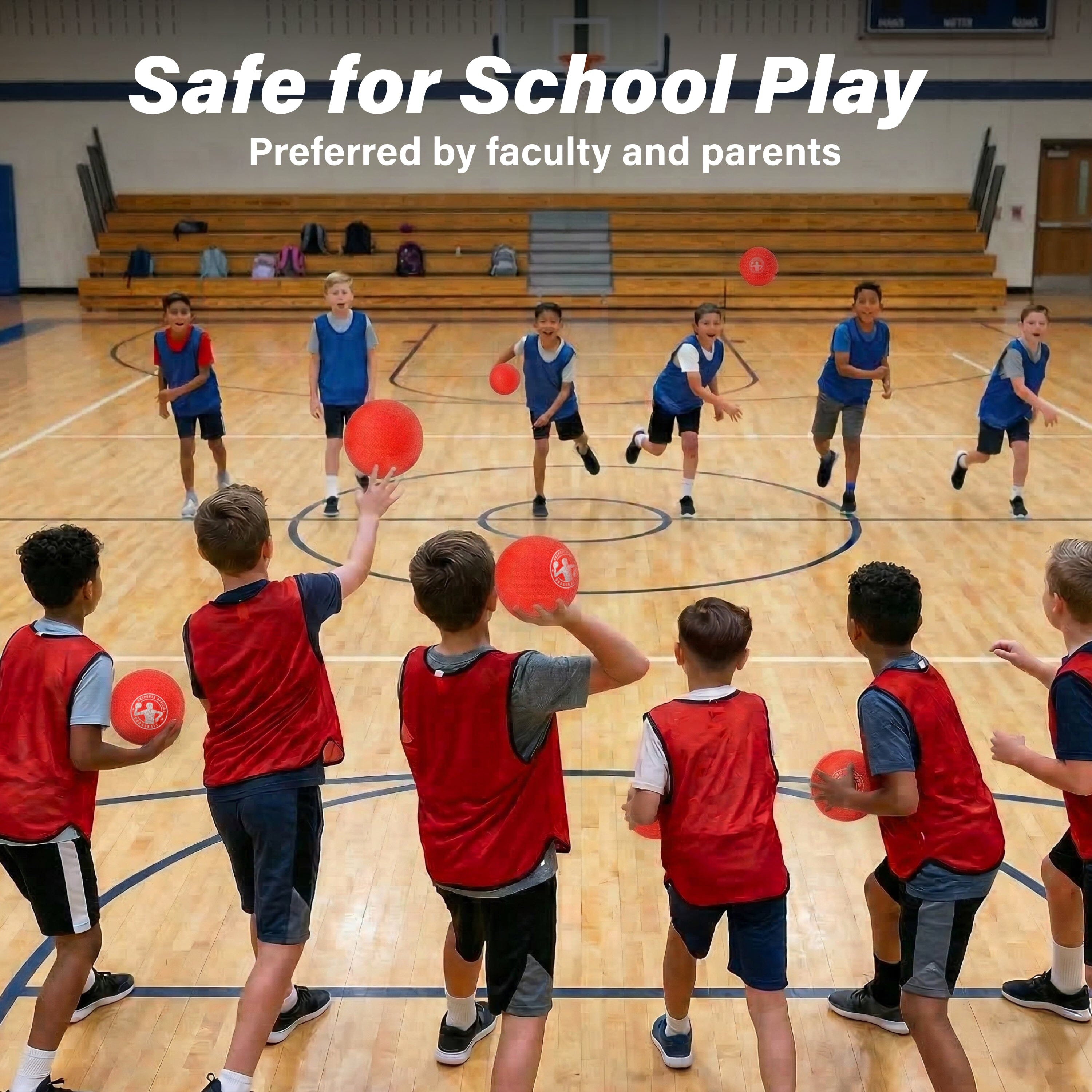 GoSports Air Touch No-Sting Dodgeball Balls - 6 Pack - Red GoSports 