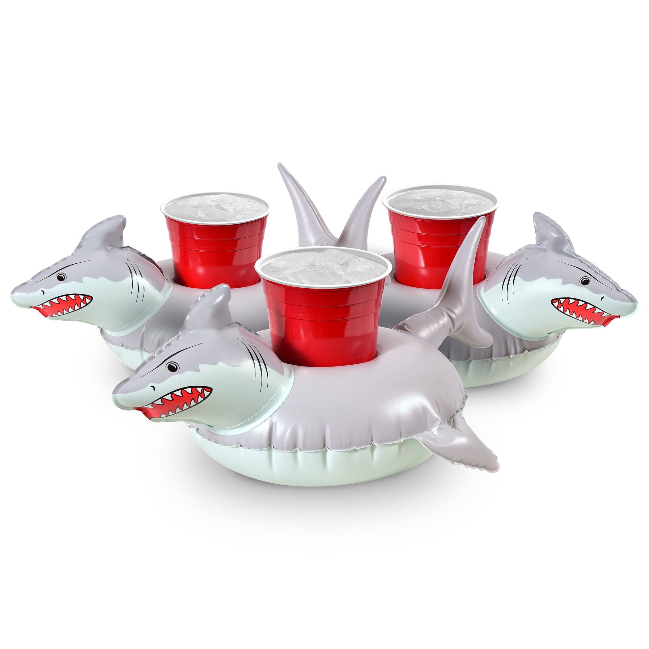 GoFloats Inflatable Drink Holders 3-Pack - Shark GoFloats 