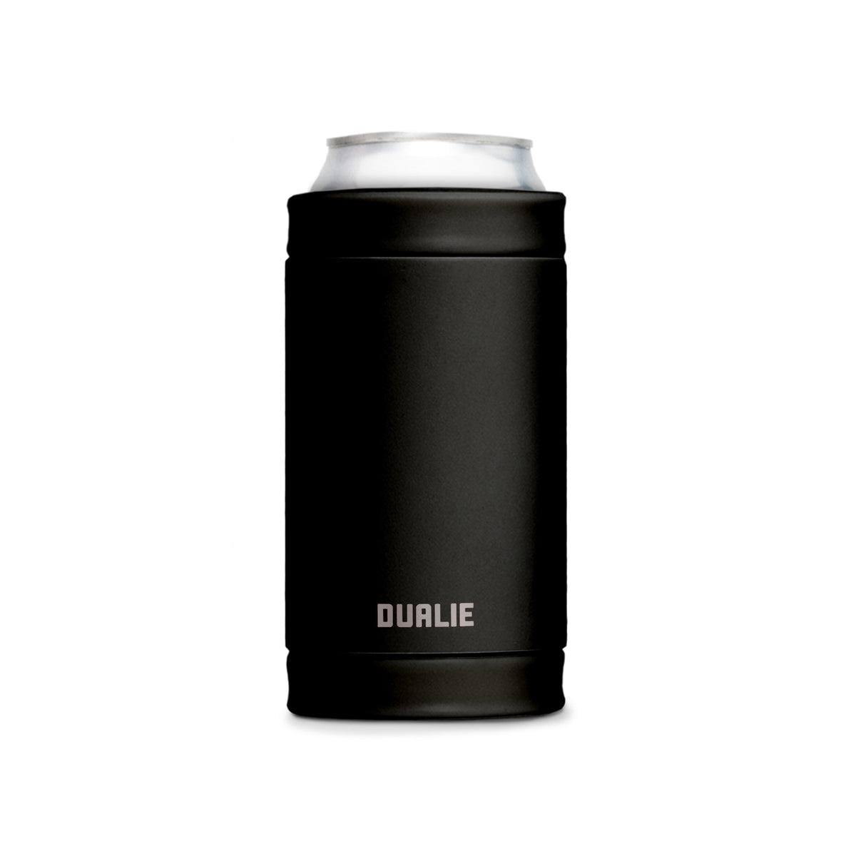 12oz 3-in-1 Insulated Drink Cooler Dualie Black 
