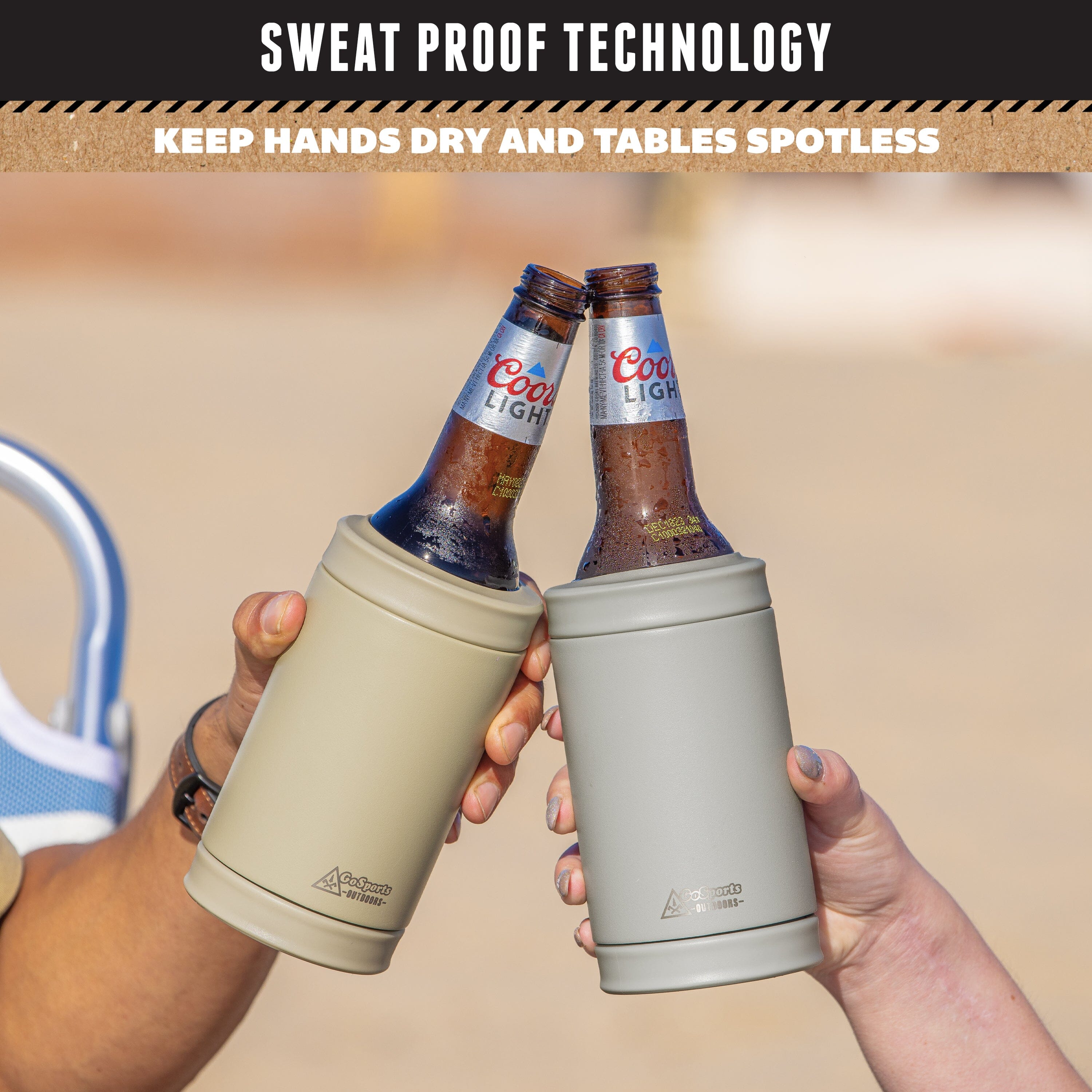 DUALIE 3 in 1 Insulated Can Cooler - Fog Gray GoSports 