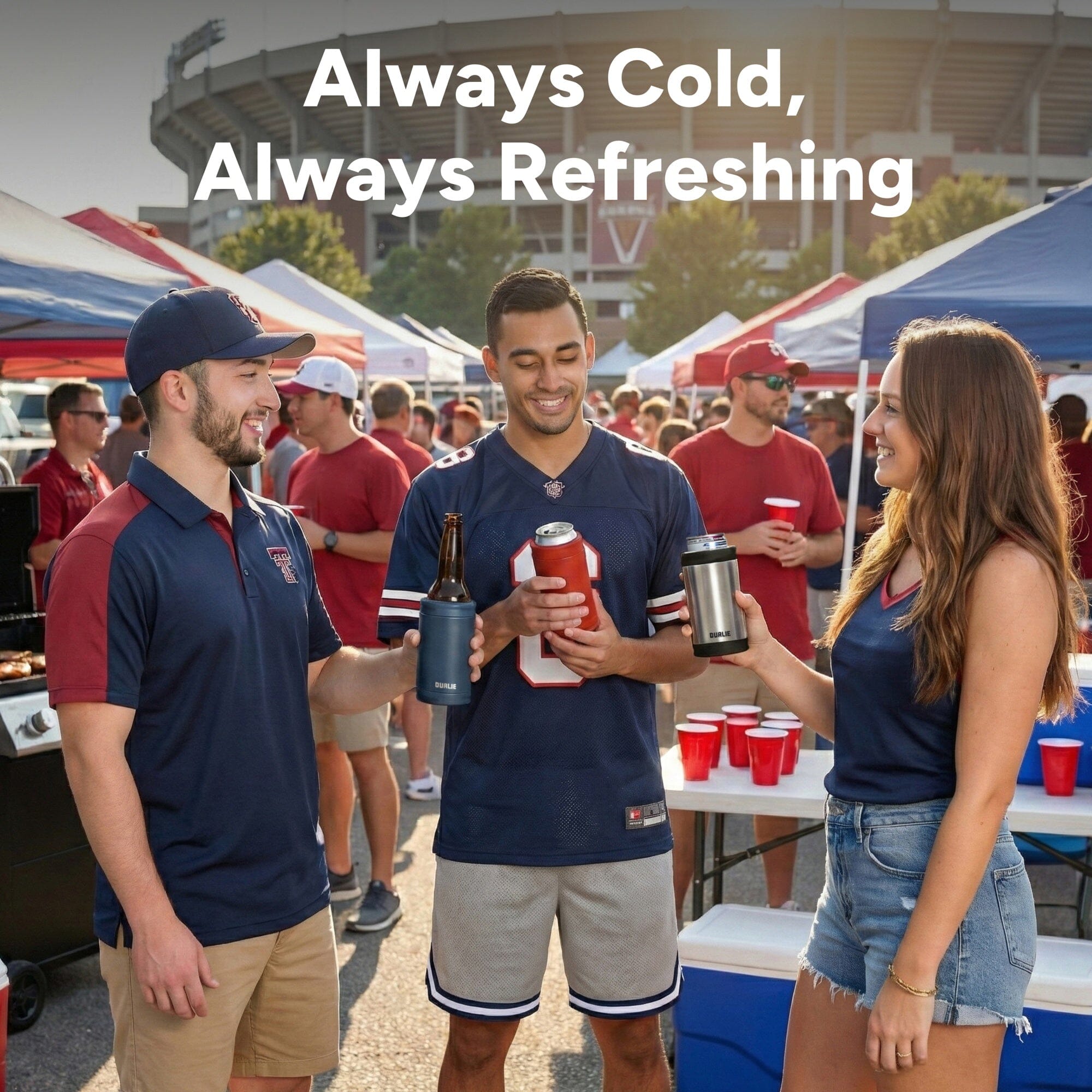 DUALIE 3 in 1 Insulated Can Cooler - 15+ Colors - Universal Size for 12 oz Cans, Slim Cans, and Bottles GoSports 