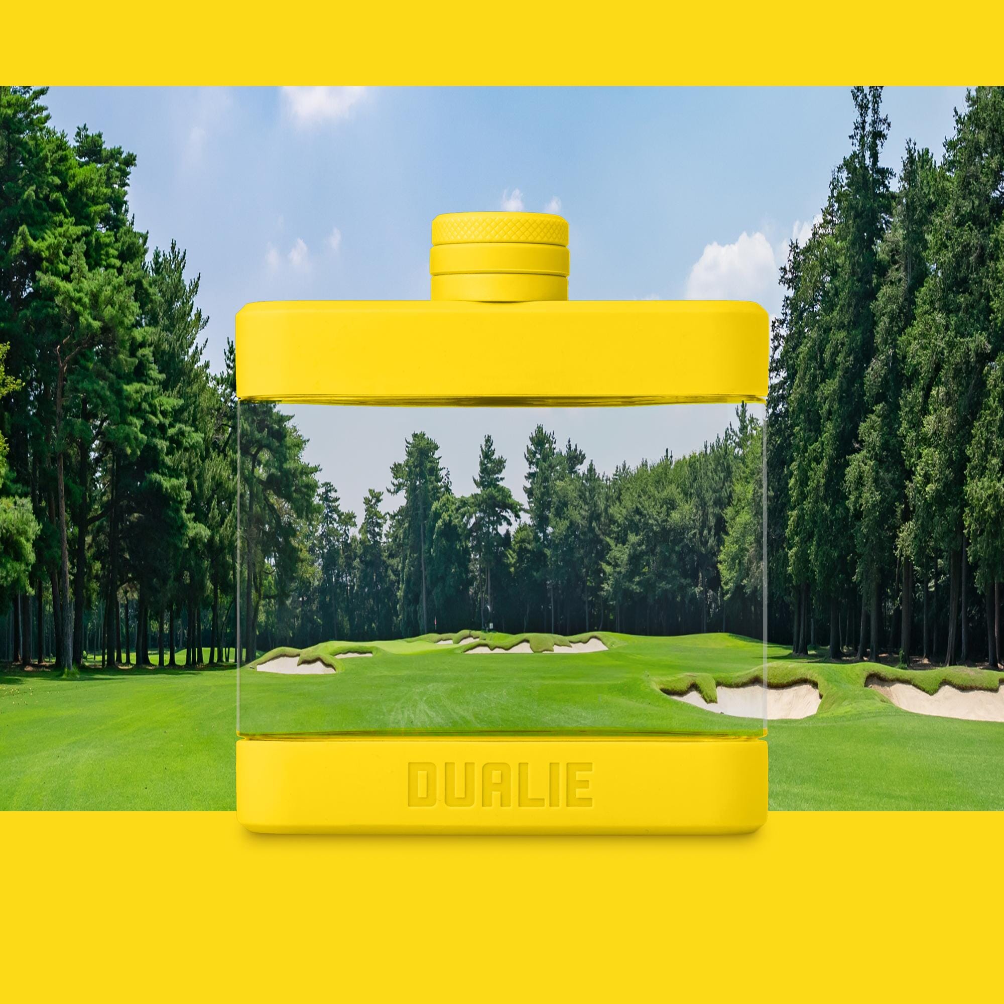 DUALIE 6 oz Hip Flask for Liquor - Undetectable Shatterproof Alcohol Flasks with Clear Tritan Plastic and Silicone Grip - Flask Gift for Men & Women Playgosports.com 