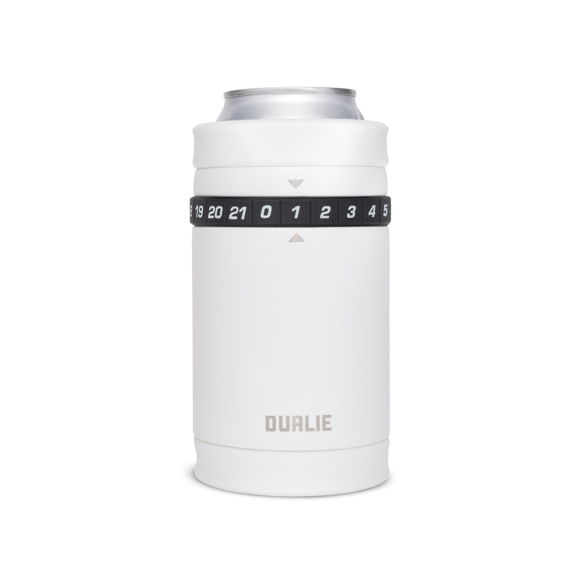 12 oz Tracker Insulated Drink Cooler Dualie White 