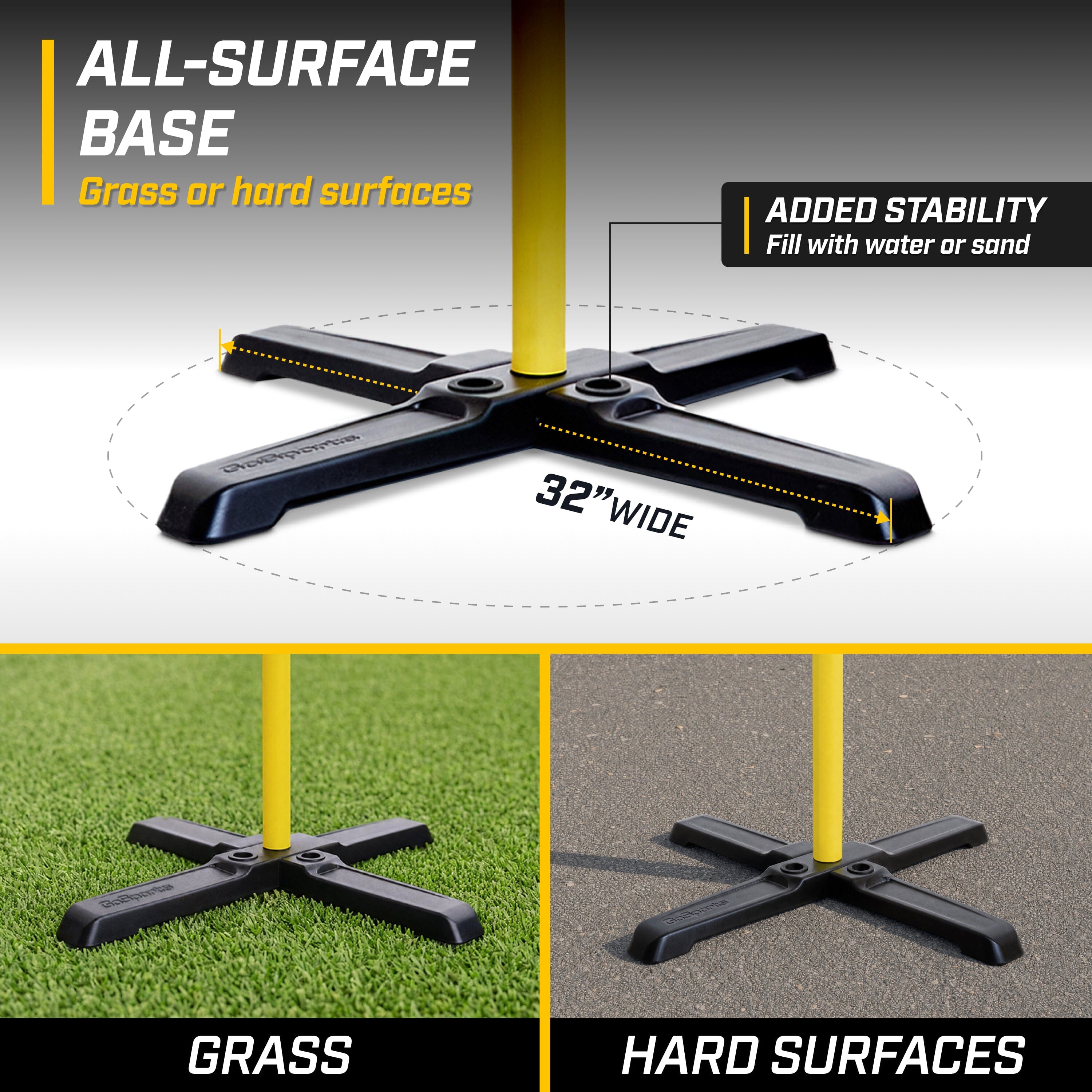 8' x 6' All-Weather Football Field Goal Post GoSports Football 