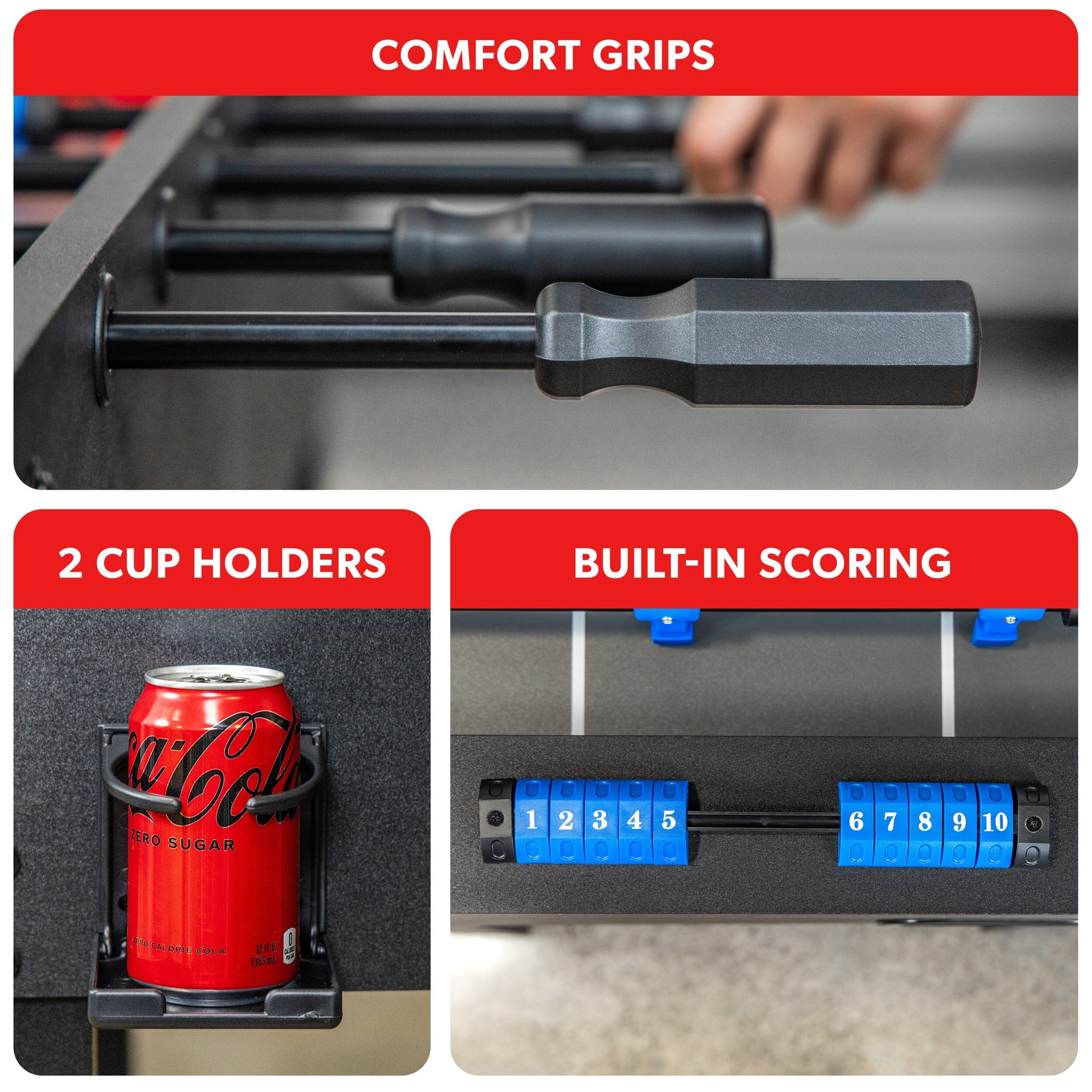 GoSports 48 Inch Foosball Table - Black Finish FoosBall GoSports 