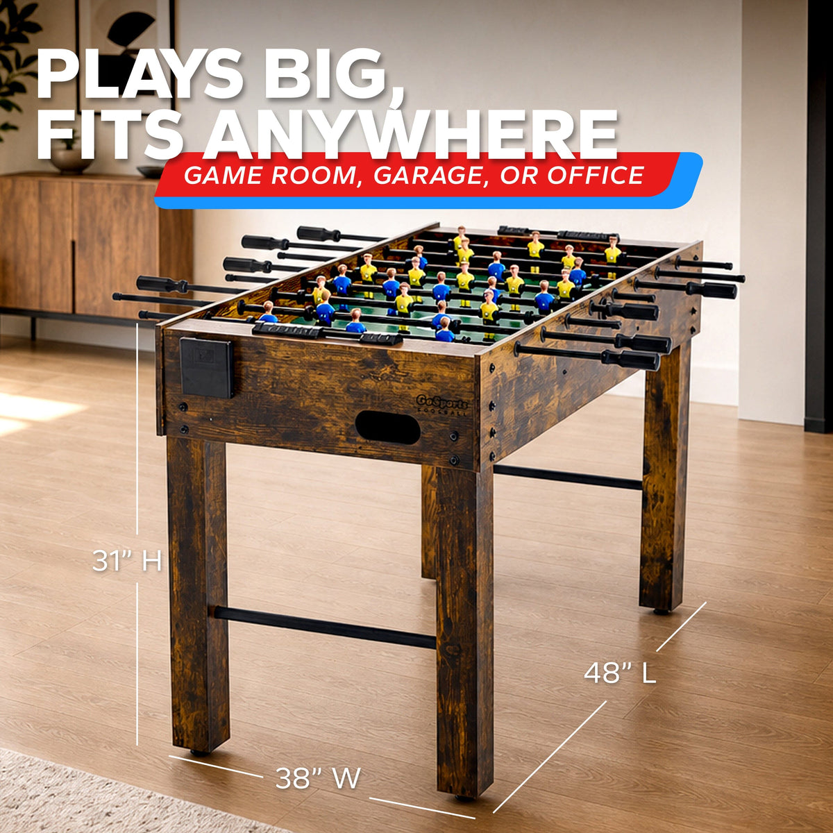 48" Foosball Table FoosBall GoSports Gameroom 