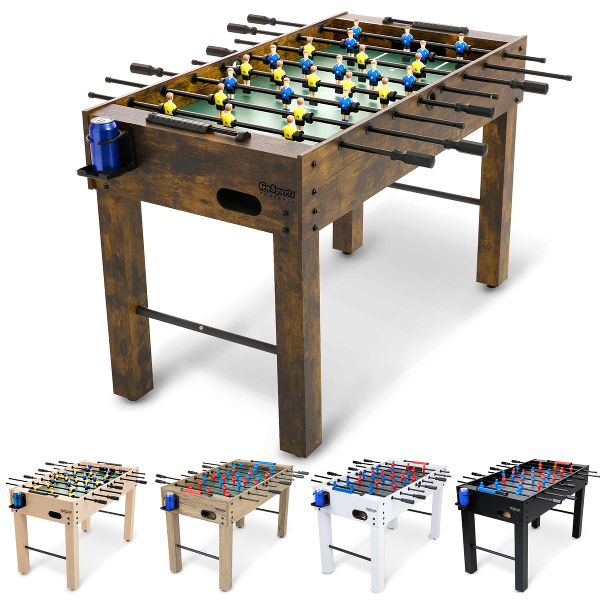 48" Foosball Table FoosBall GoSports Gameroom Brown 