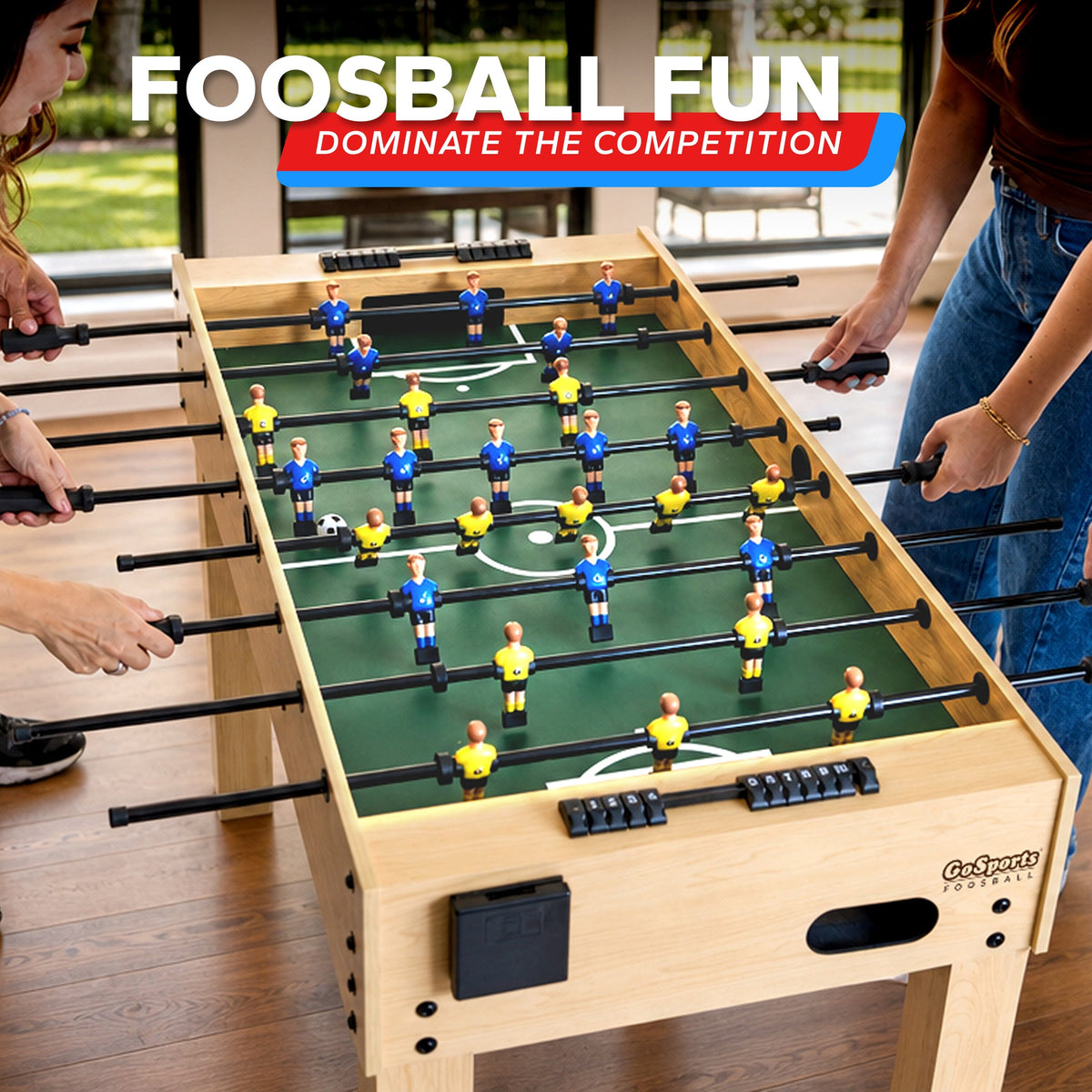 48" Foosball Table FoosBall GoSports Gameroom 