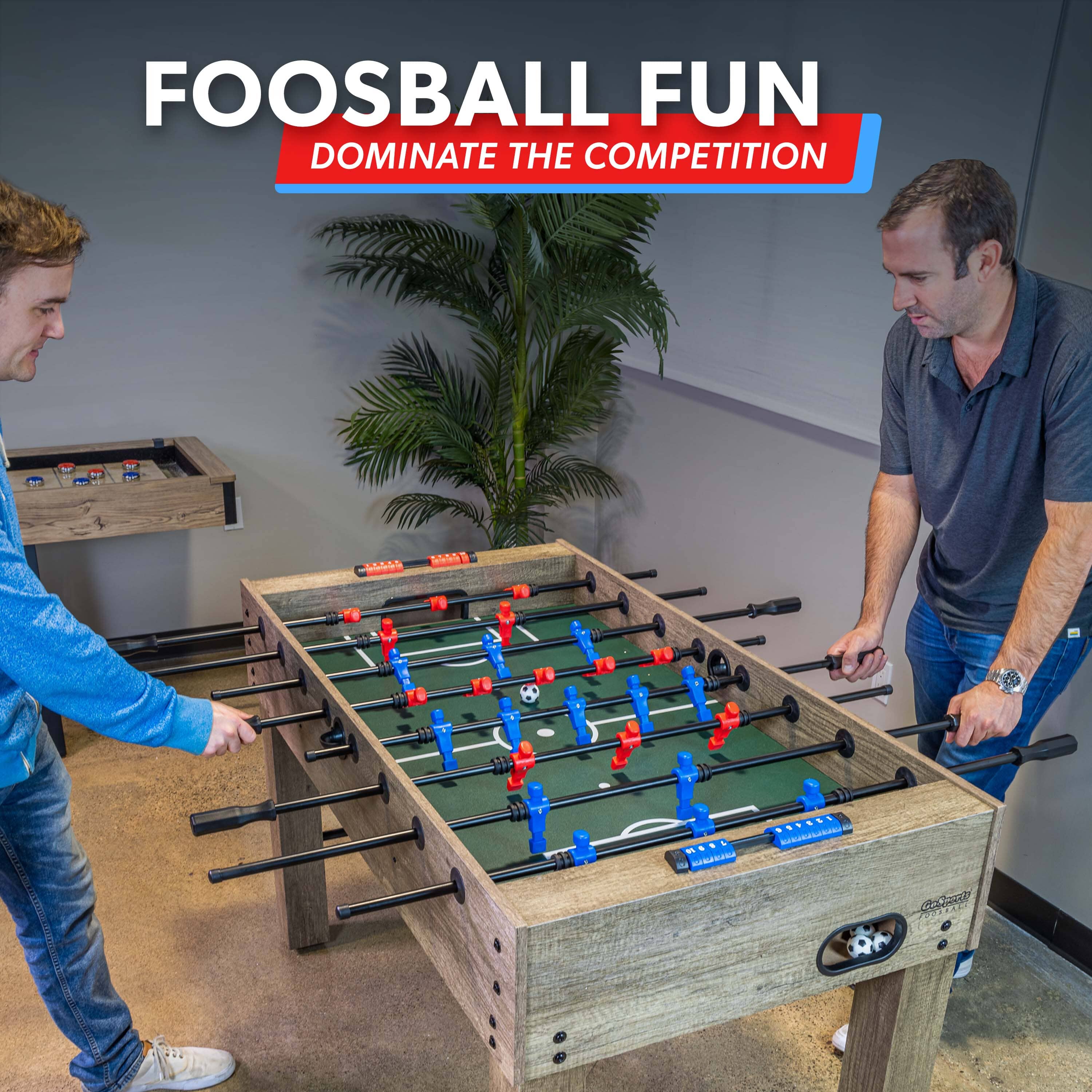 GoSports 54 Inch Full Size Foosball Table - Professional-Grade Game Table for Home GoSports 