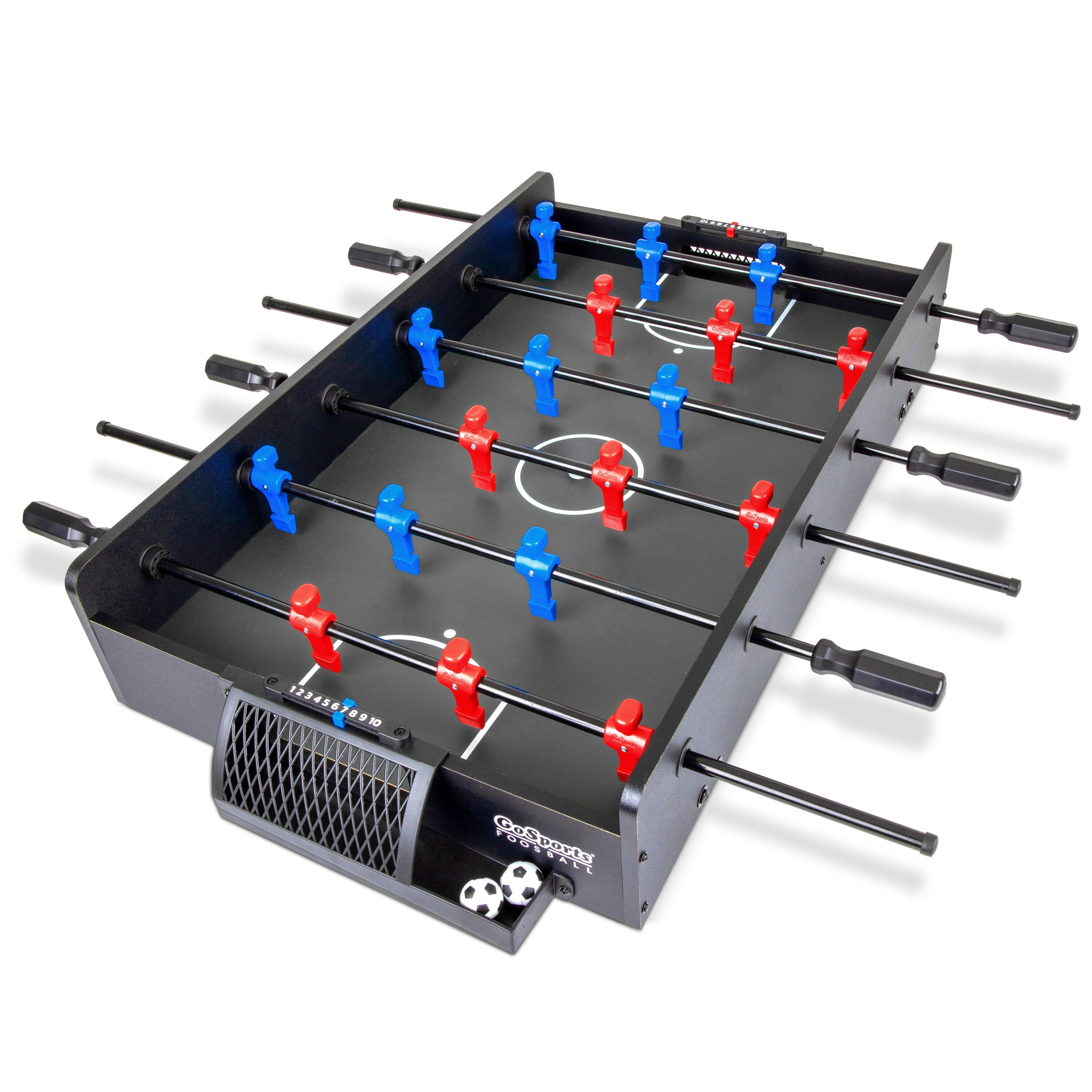 GoSports 32 Inch Tabletop Foosball Game Set - Oak or Black GoSports Black 