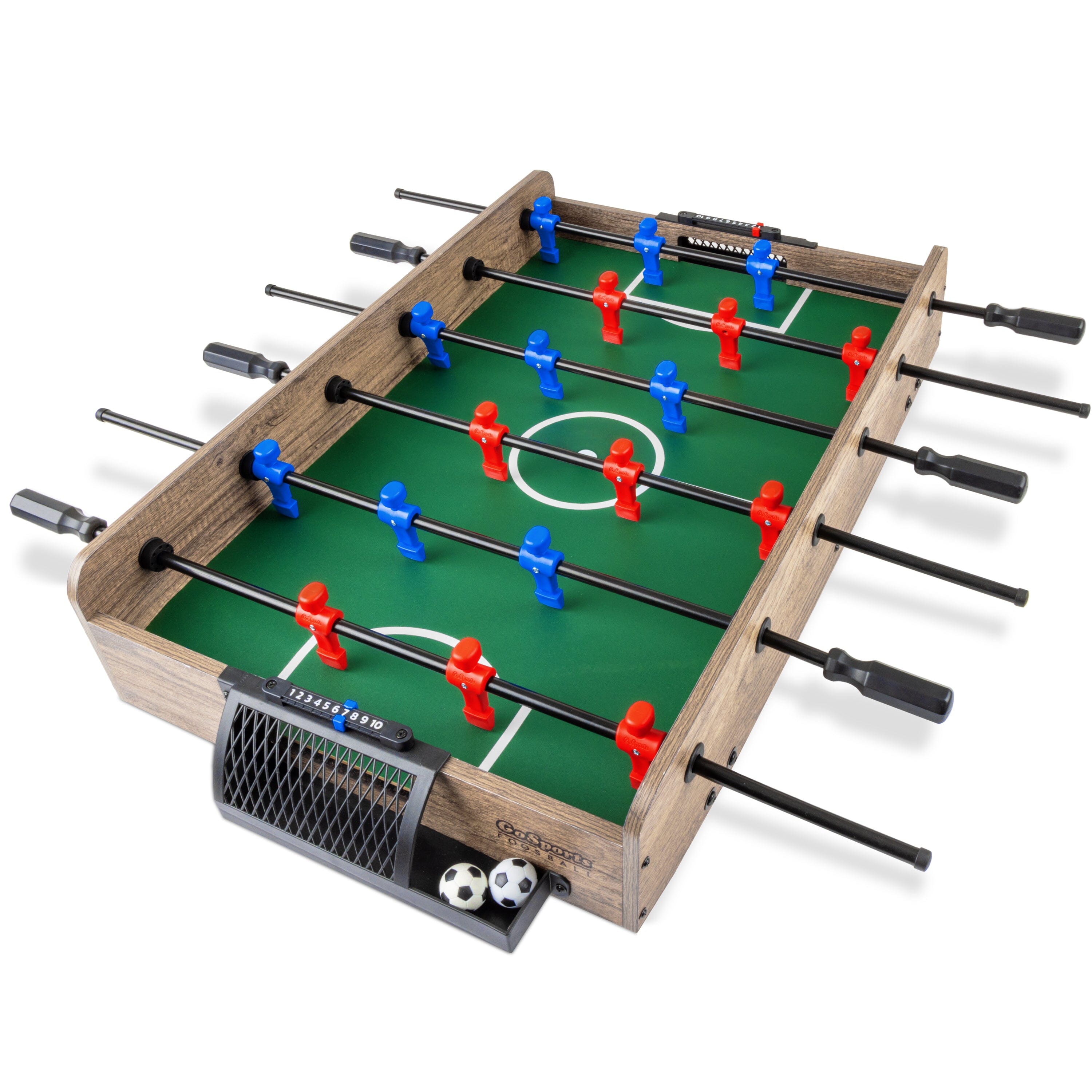 GoSports 32 Inch Tabletop Foosball Game Set - Oak or Black GoSports Oak 