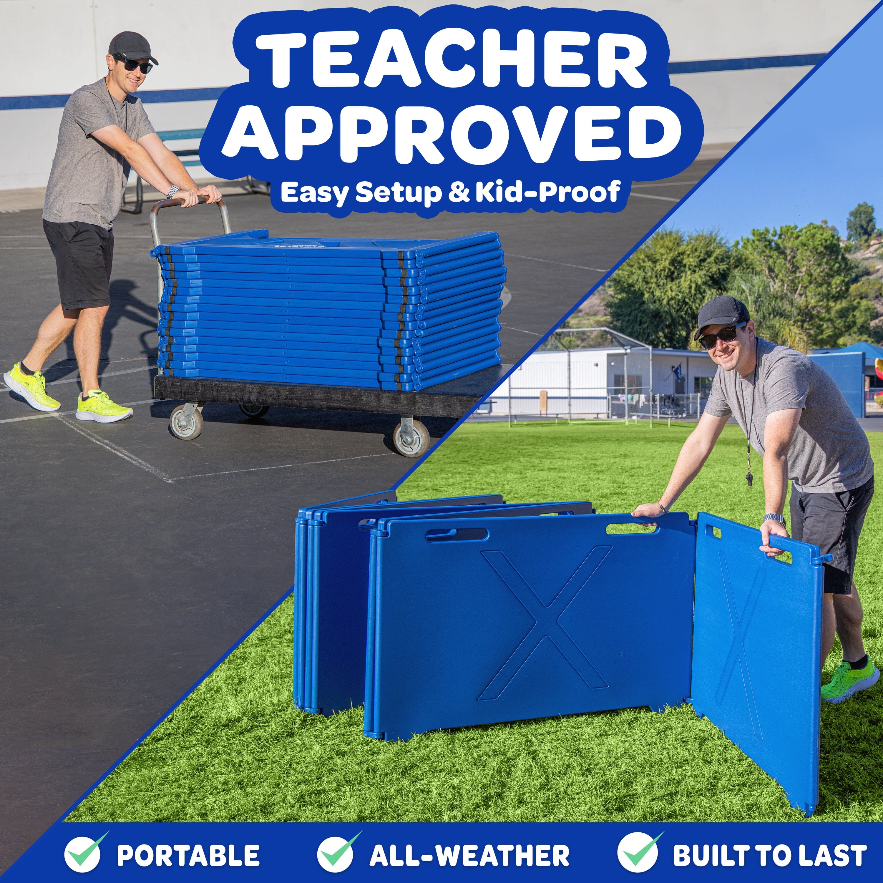 GoSports Gaga Ball Pit - 15 ft, 20 ft or 25 ft Portable Indoor/Outdoor Gagagon Pit for School, Camp or Home Use GoSports 