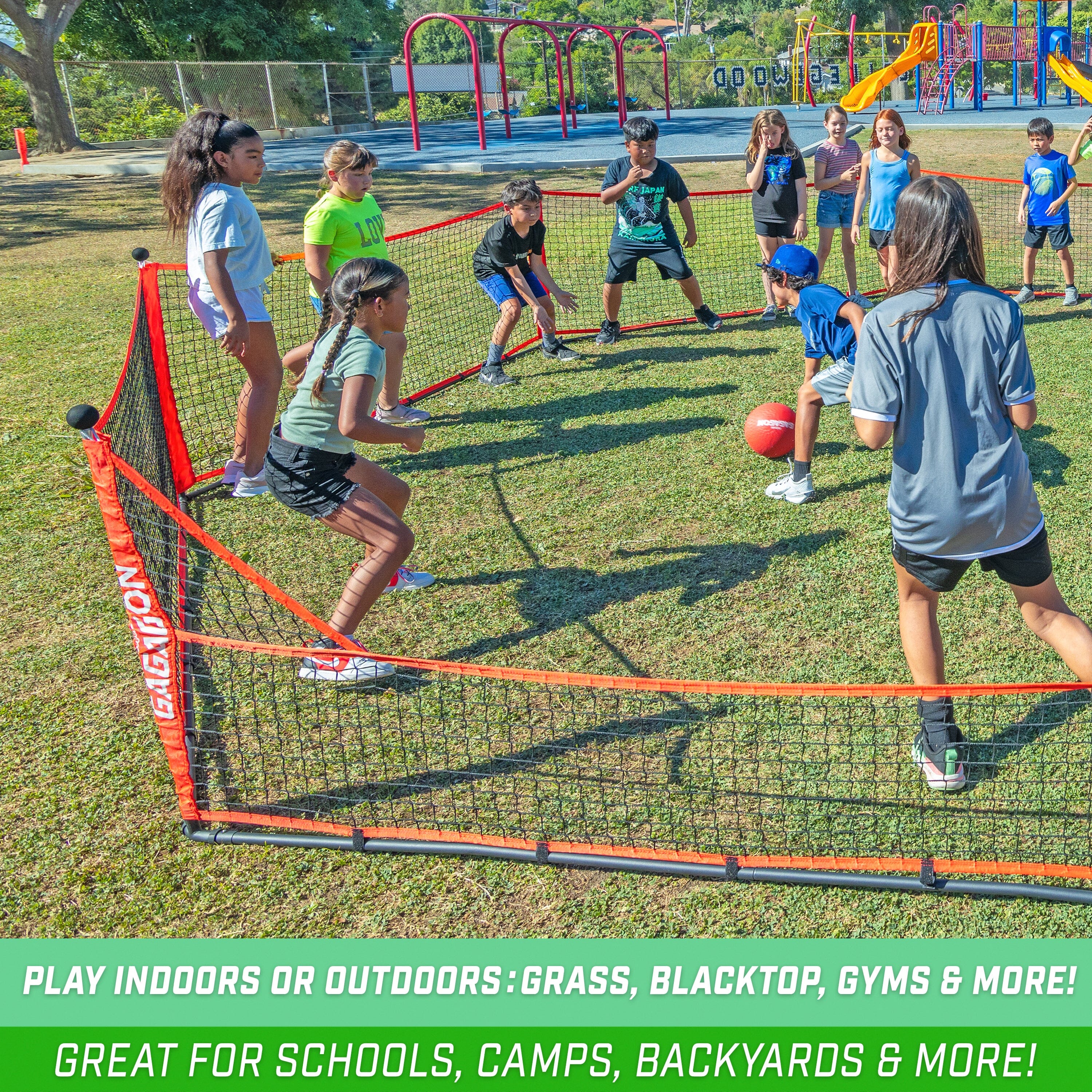 GoSports Gagagon 15 ft Gaga Ball Pit - Portable Indoor/Outdoor Game Set - Includes 2 Balls and Carrying Case GoSports 