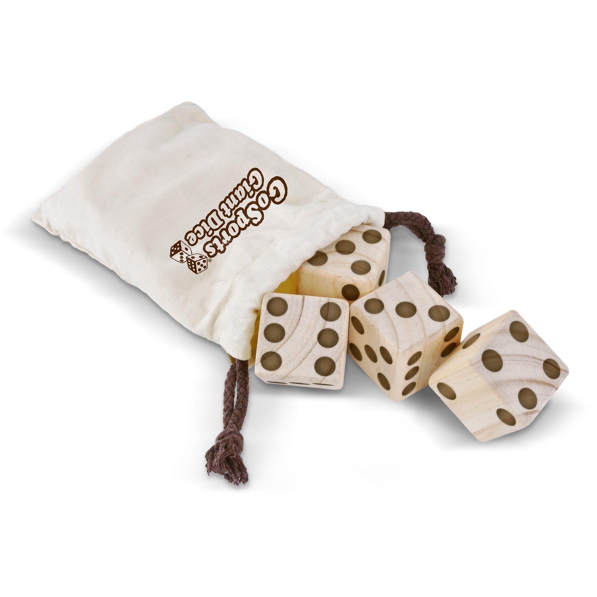 GoSports Giant 2.5" Wooden Playing Dice Set Giant Dice GoSports 
