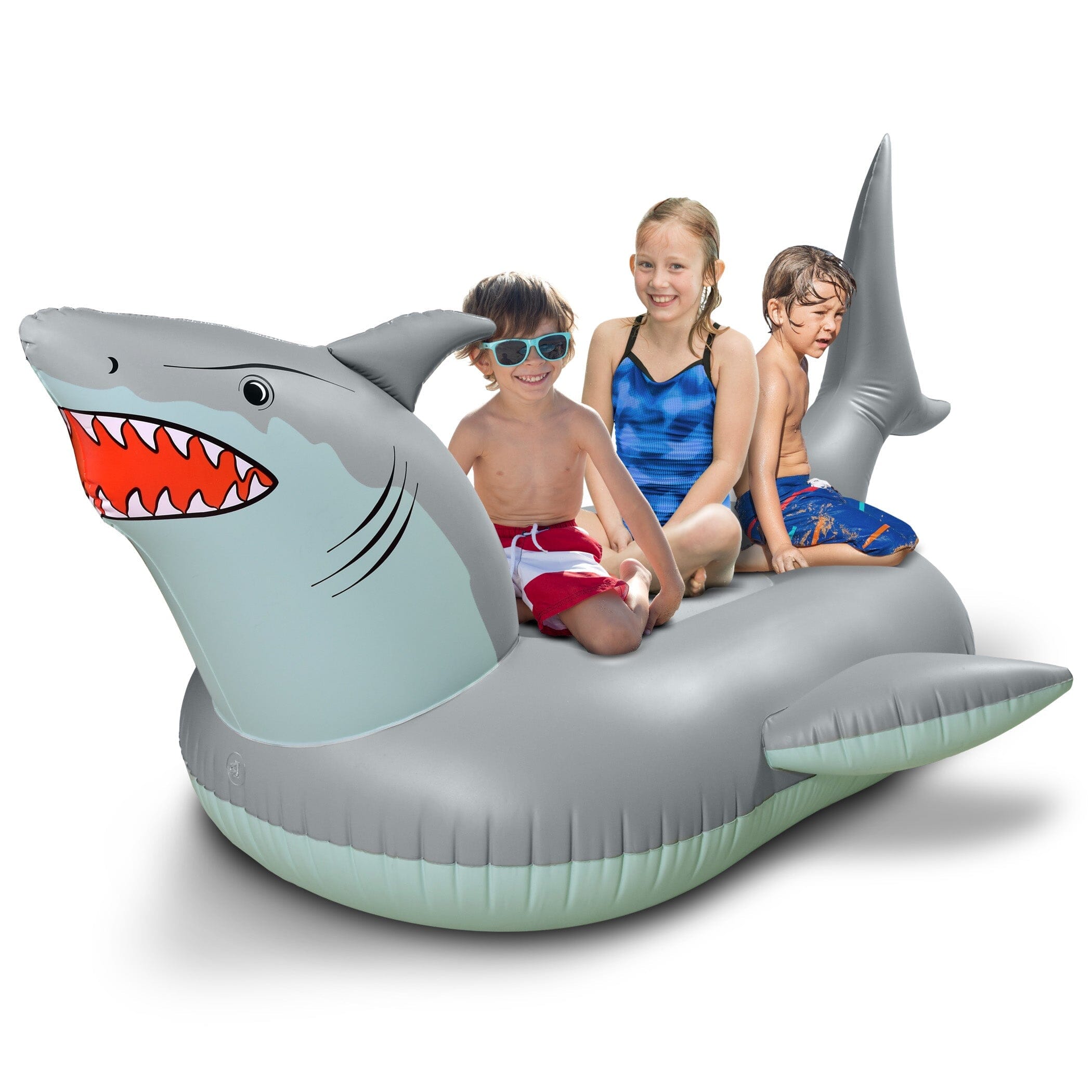 GoFloats Giant Inflatable Shark Pool Float Raft GoFloats 