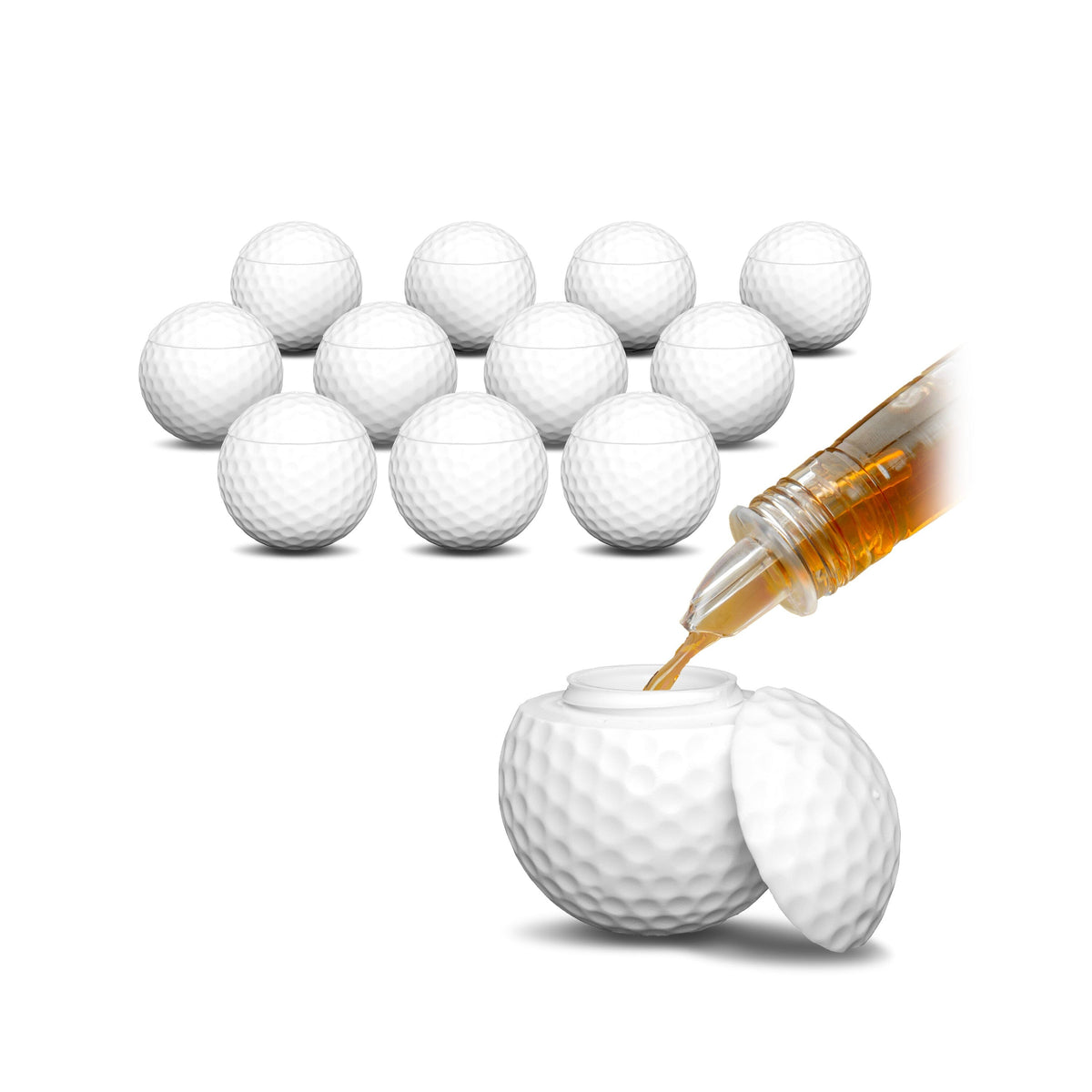 Mulligan Shots Golf Ball Shot Glasses, 12-pk GoSports Golf 