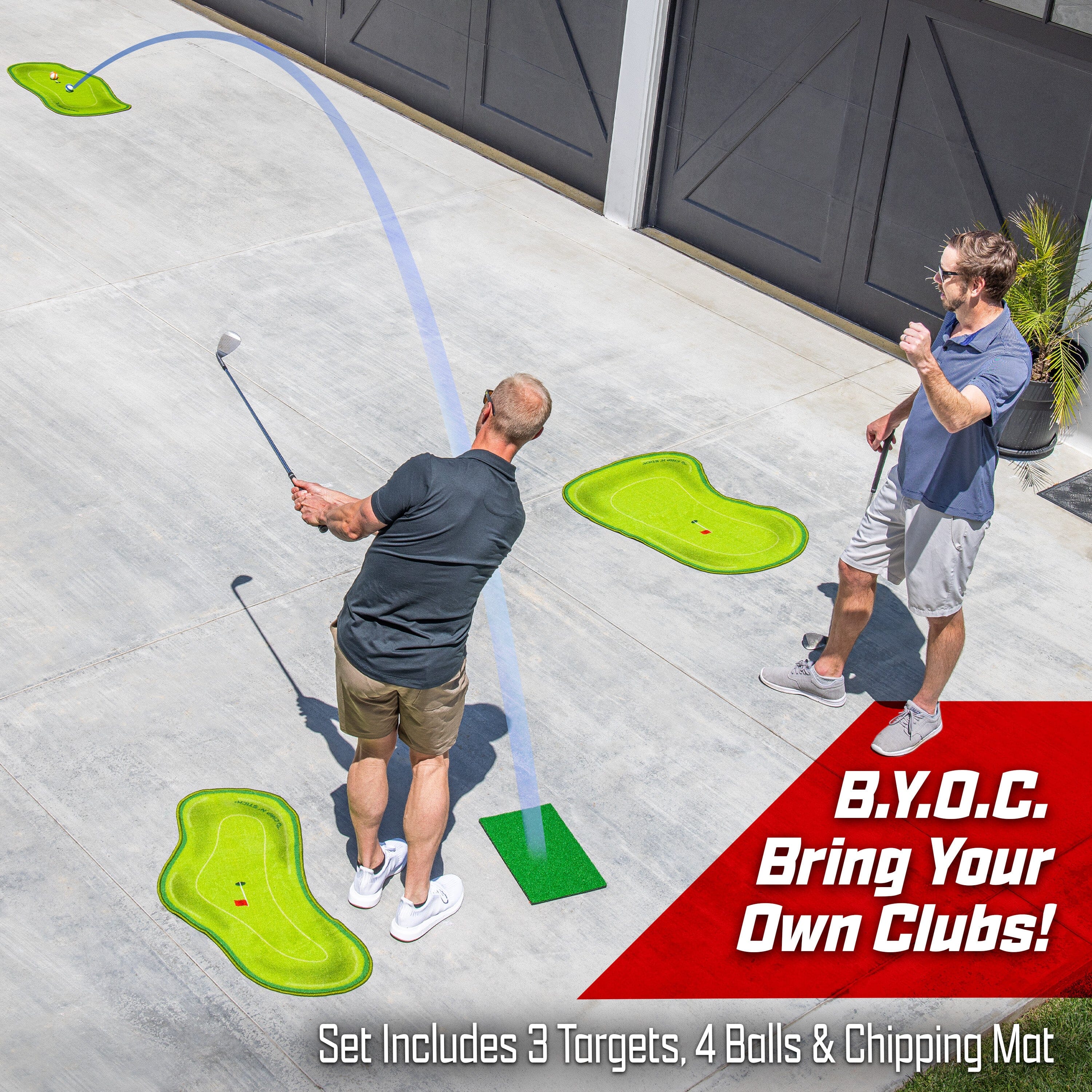 GoSports Chip N' Stick Links - Indoor & Outdoor Golf Game with Sticky Balls and Chipping Mat PlayGoSports.com 