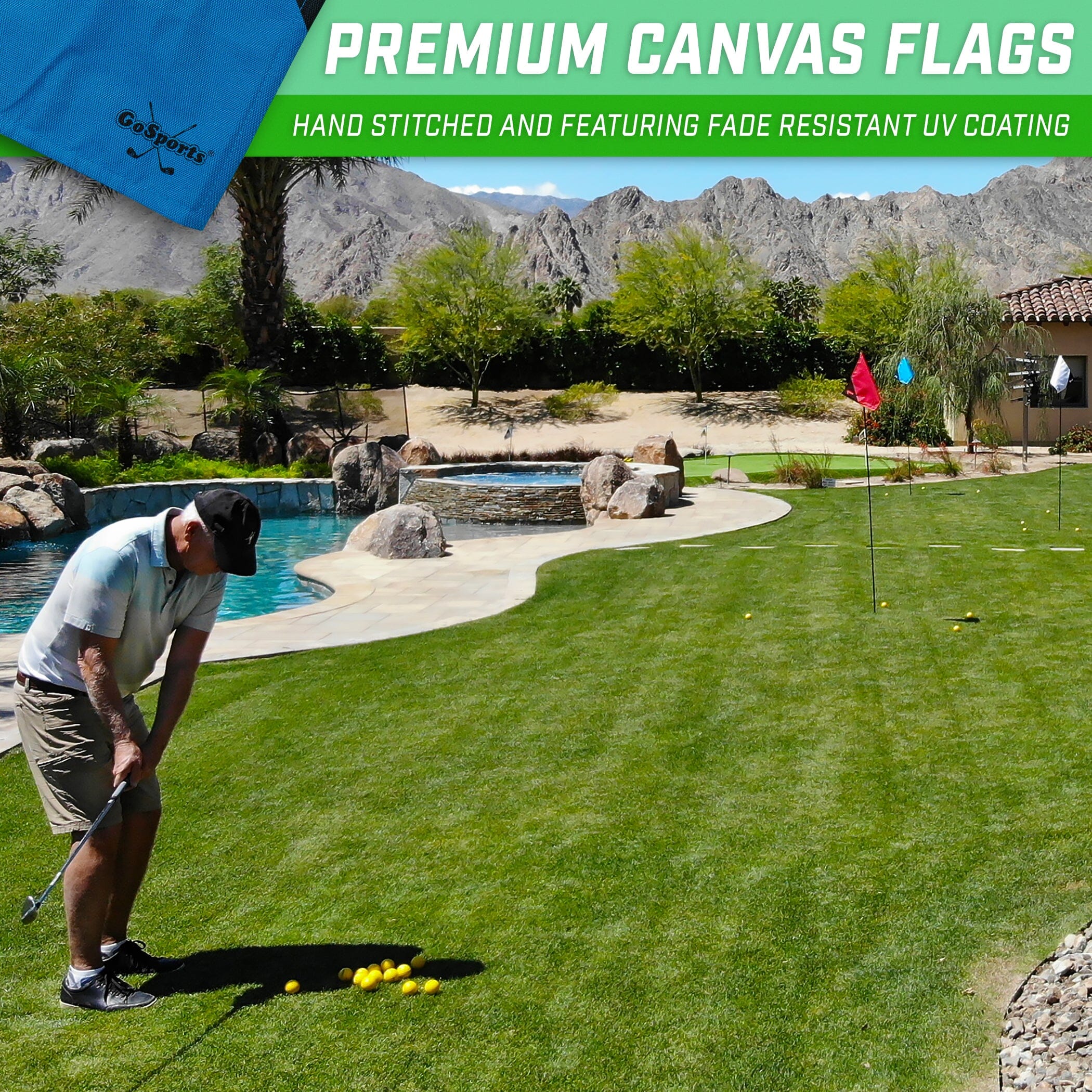 Golf Practice Flags, 3-pk Golf GoSports Golf 