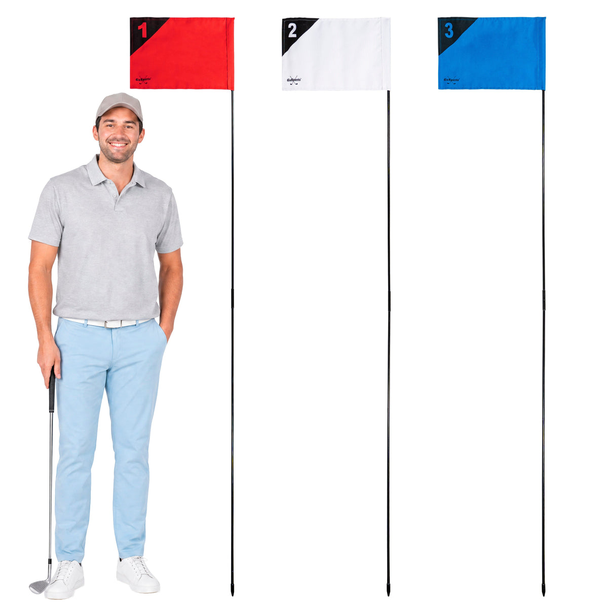 Golf Practice Flags, 3-pk Golf GoSports Golf 