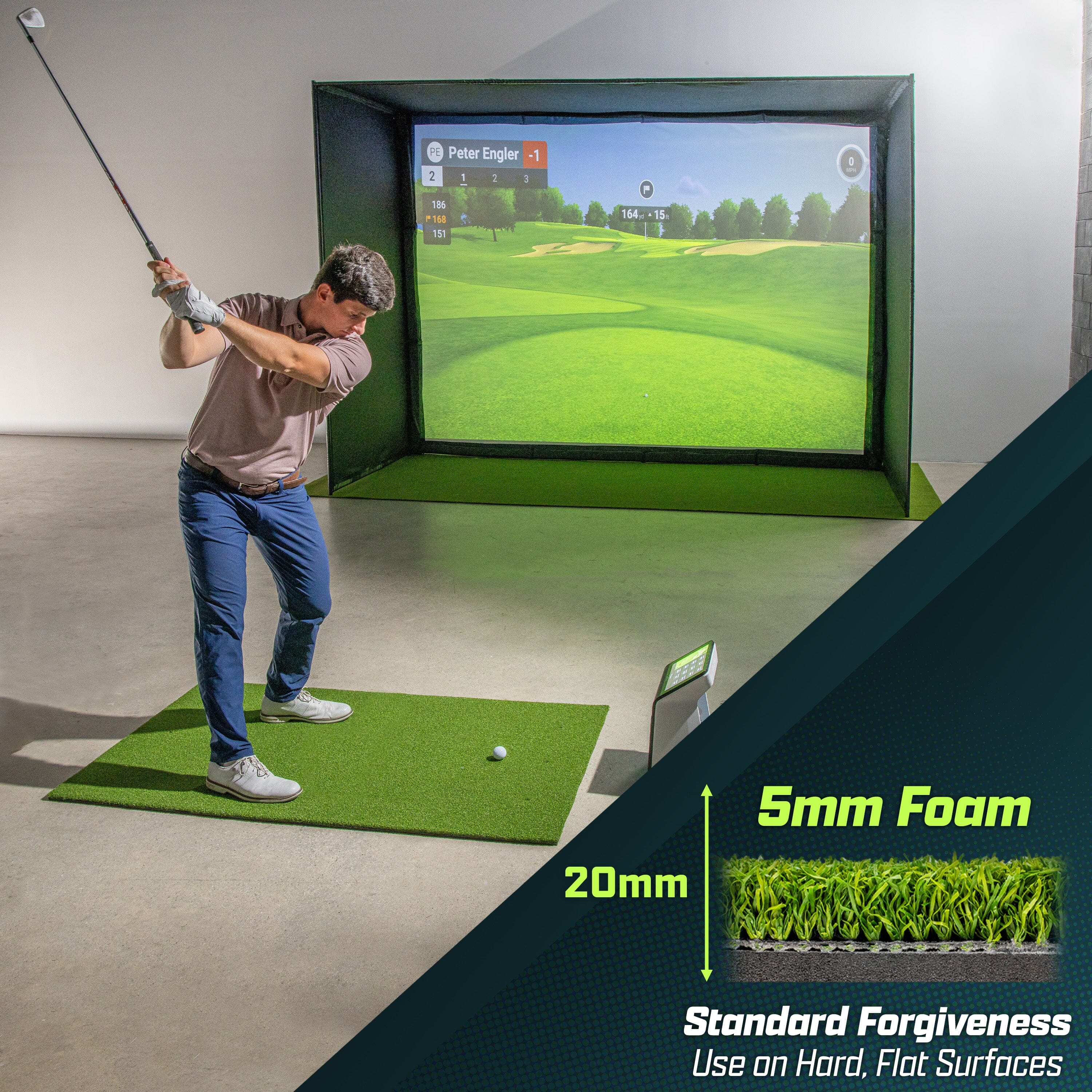 GoSports Golf Hitting Mat - PRO 5 x 3 ft - 5 mm GoSports 