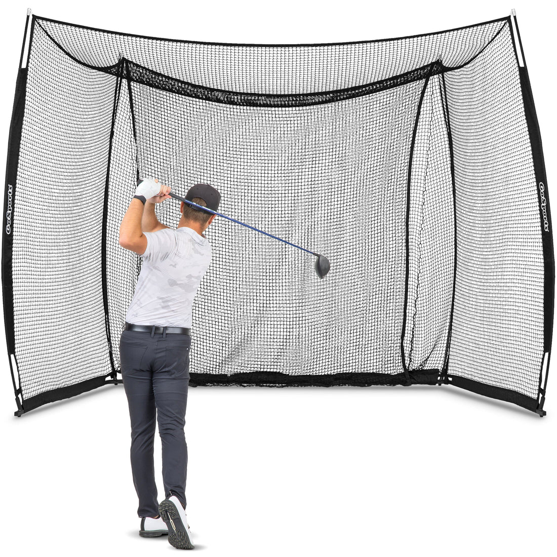 GoSports Range Cage 10 x 8 ft Golf Practice Hitting Net - Classic Net ...