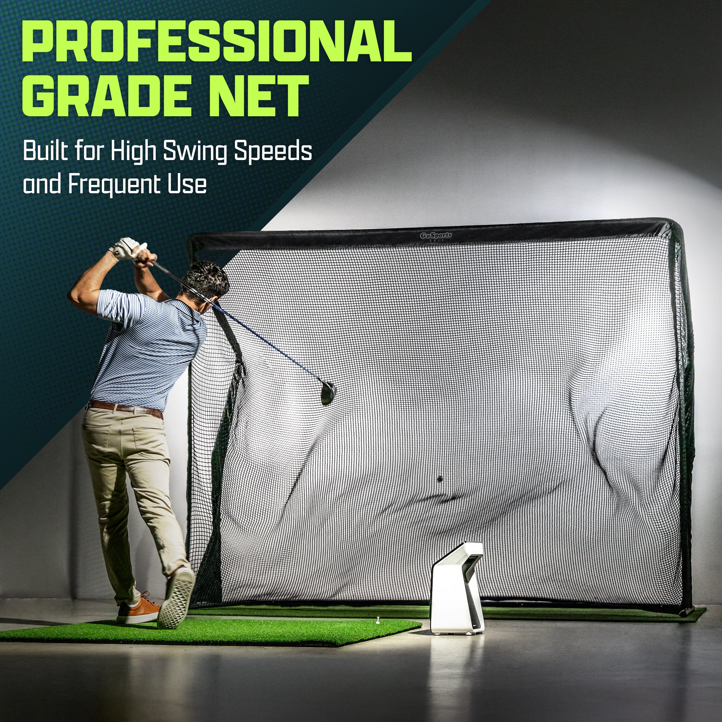 JOFIT インポートテニスセットアップ(S,XS) GoSports Elite Golf Practice Net with Steel Frame - Choose 10' or