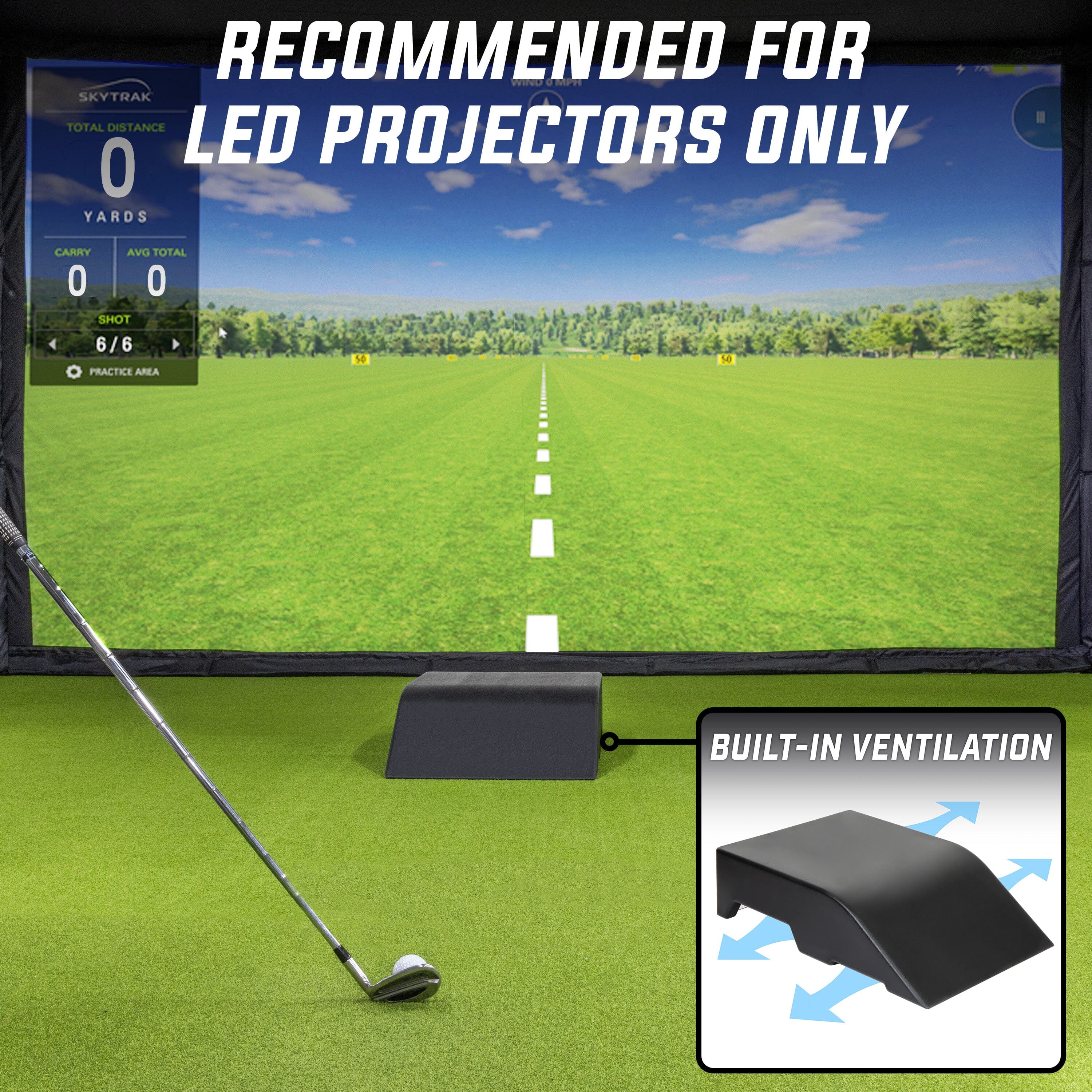 GoSports Golf Simulator Projector Cover - Floor Mounted Enclosure GoSports 