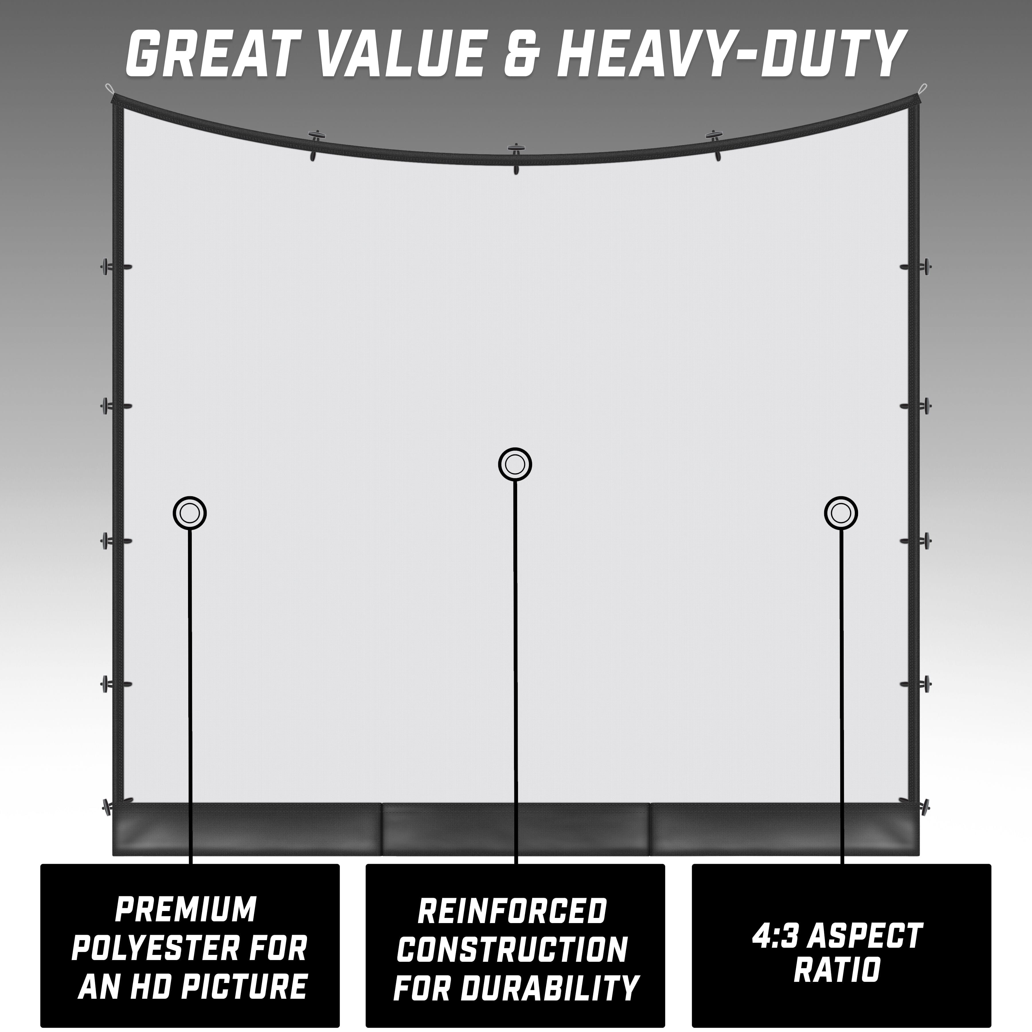 GoSports Range Cage Simulator Screen - Only Compatible with GoSports 10' x 8' Range Cage GoSports 