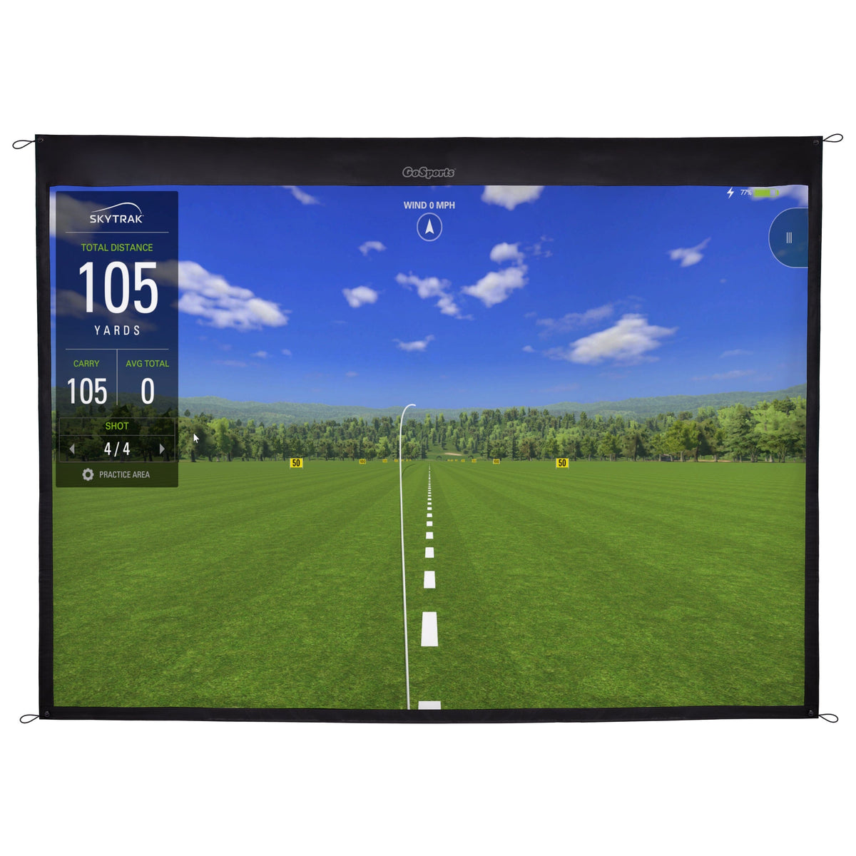 GoSports 9 ft Golf Simulator Impact Screen (Simulator sold separately ...