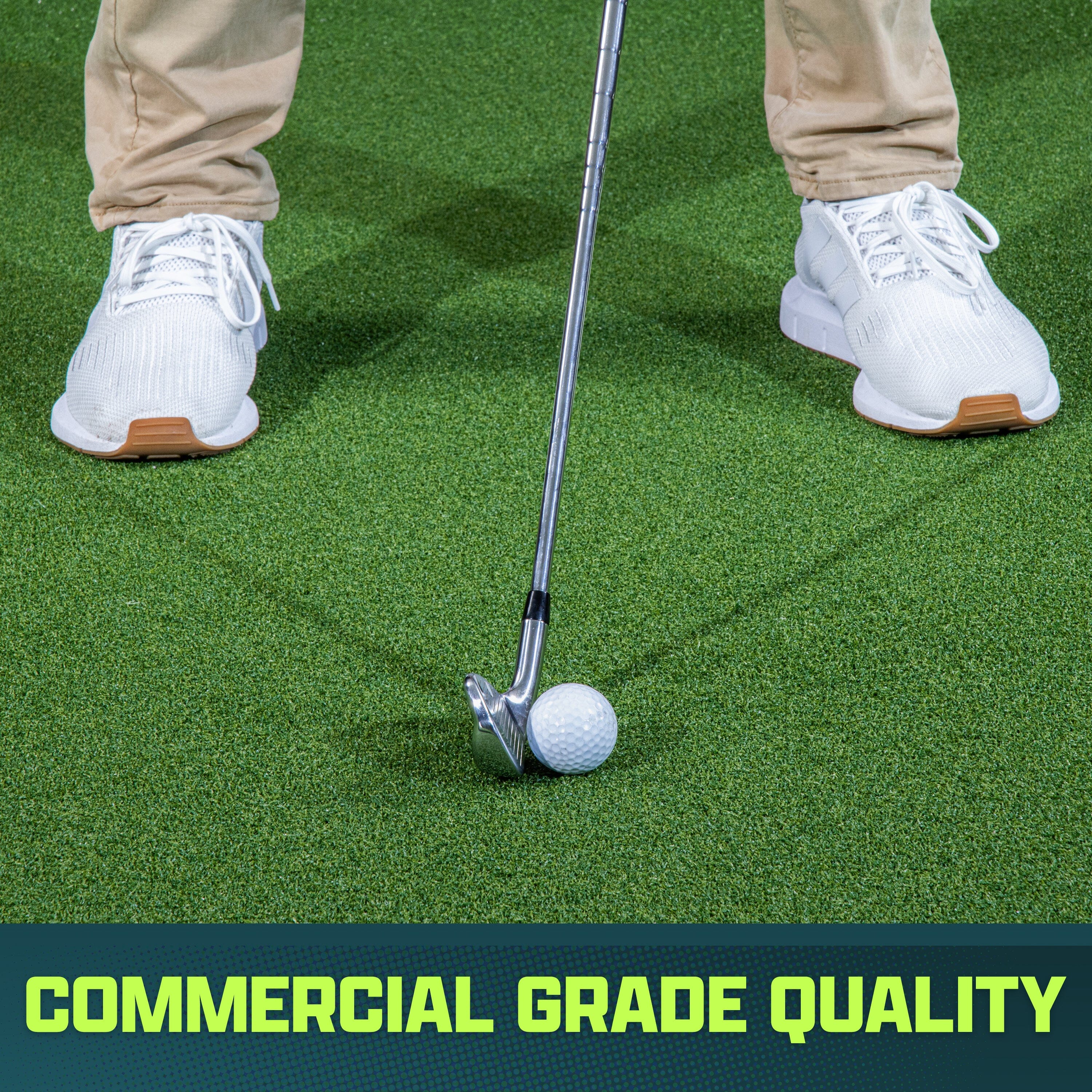 GoSports 12x 6 ft Golf Simulator Turf - 15 mm ELITE Golf Mat for Indoor Home Setups Golf Playgosports.com 