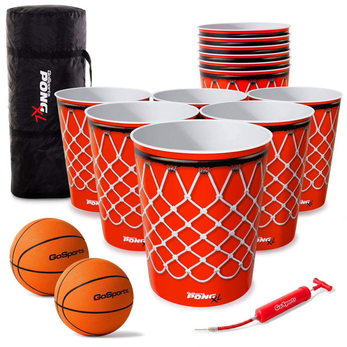 Pong XL Giant Yard Pong Basketball Game Set GoSports Outdoor Games 