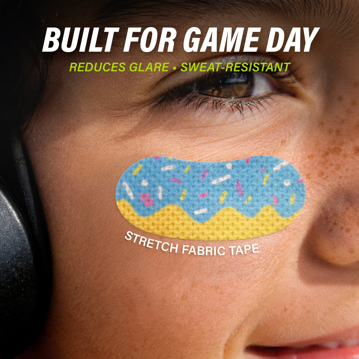 Eye Black Stickers with Chalk Pencil, 36 Pairs GoSports Football 