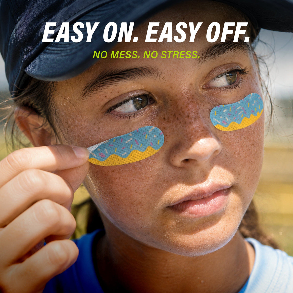 Eye Black Stickers with Chalk Pencil, 36 Pairs GoSports Football 