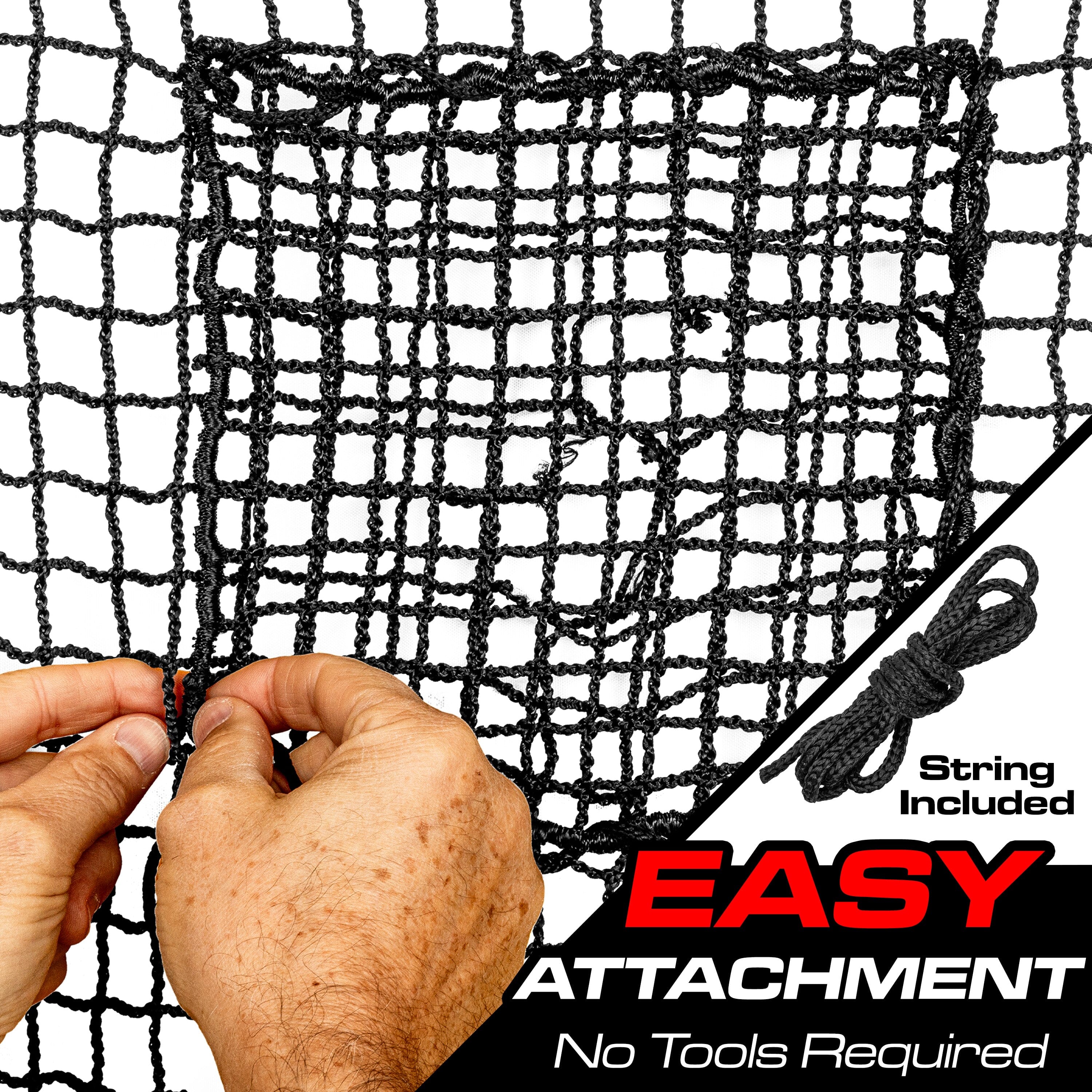 GoSports 3 Pack Universal Sports Net Repair Kits for Golf, Baseball, Soccer, and More - 8 x 8 Inch Sports Netting Patch Kits GoSports 