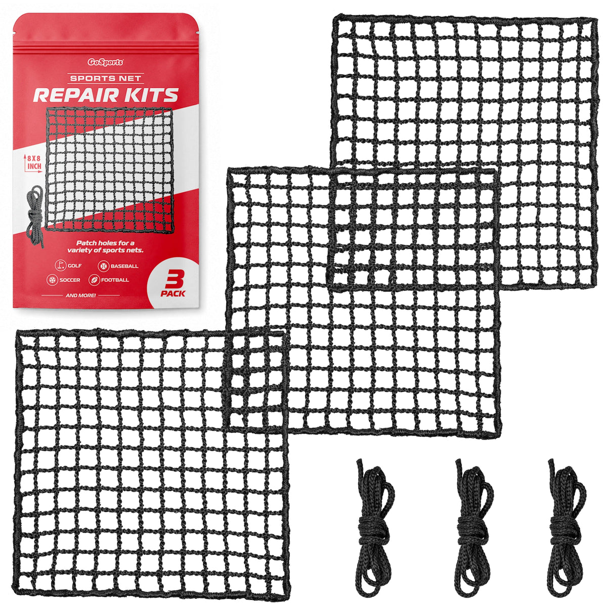 Universal Sports Net Repair Kit, 3-pk GoSports Golf 