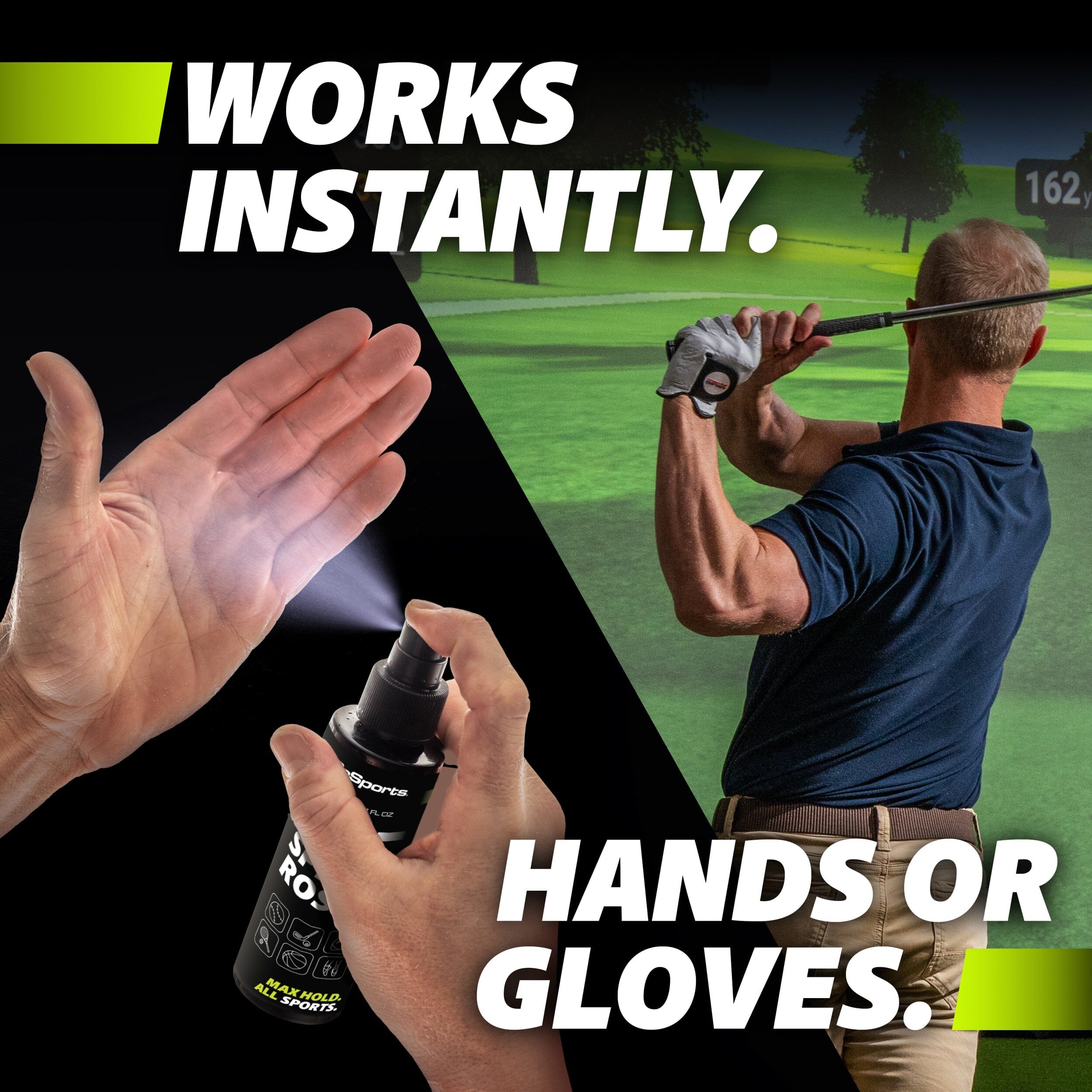 GoSports Grip Spray for Hands & Gloves - 4 oz Spray Rosin for Baseball, Football, Basketball, Golf, & More Playgosports.com 