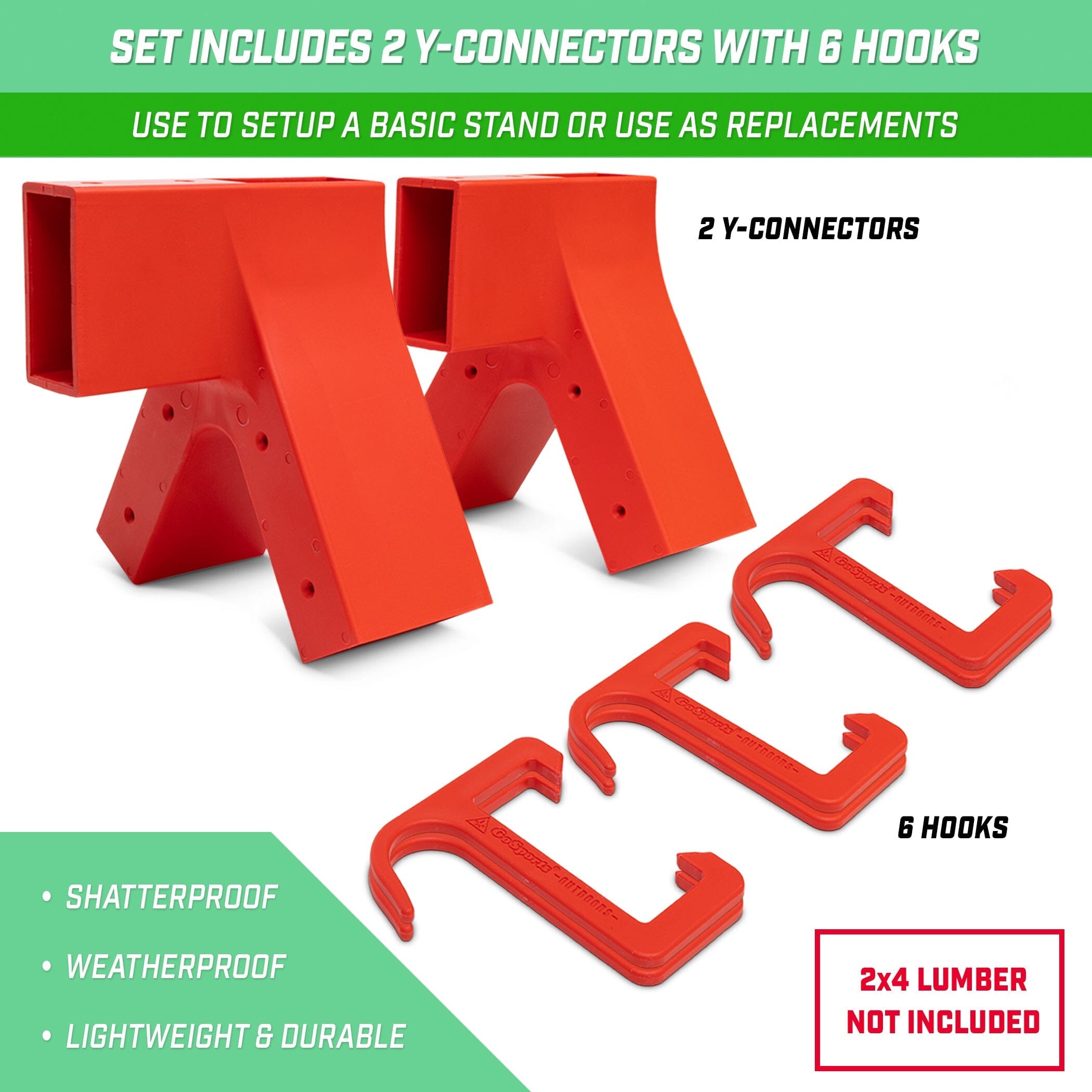 GoSports Outdoors Blast Range 'Y' Base Connectors - Modular Shooting Range Connectors Target Practice GoSportsOutdoors.com 