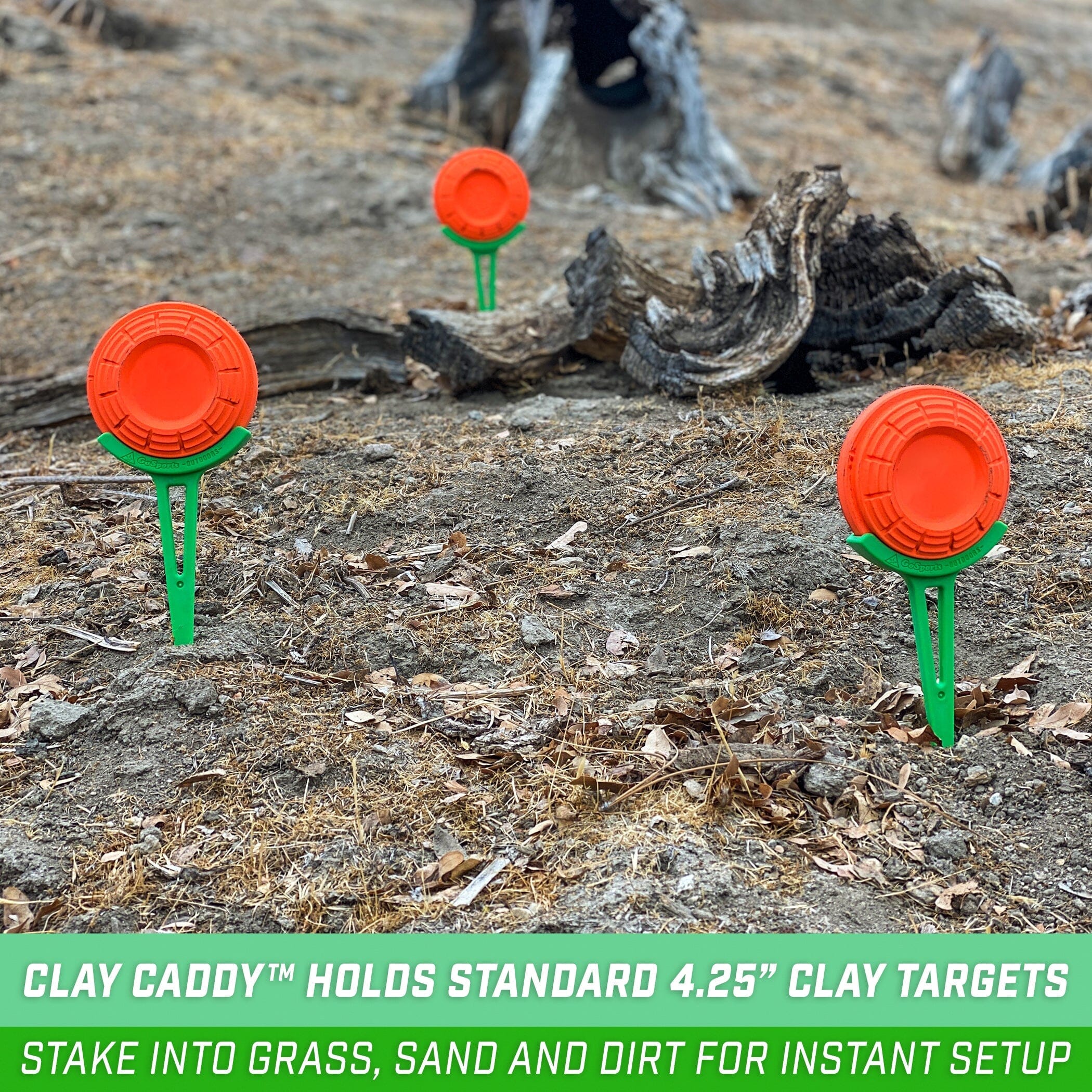 GoSports Outdoors Clay Caddy In Ground Target Holders for Clay